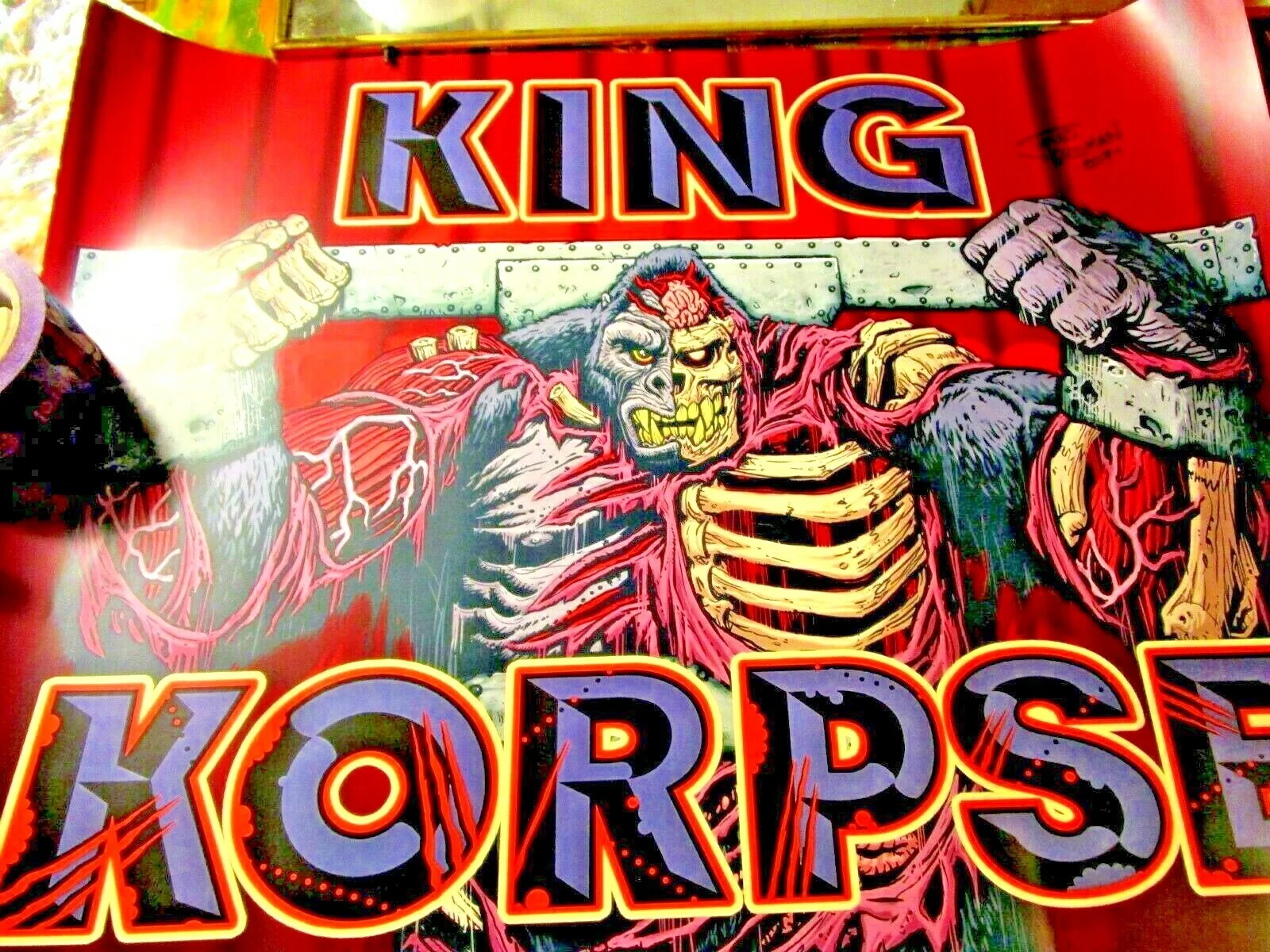 JAMES GROMAN — KING KORPSE SIGNED AUTOGRAPHED By JAMES GROMAN POSTER, изображение 2