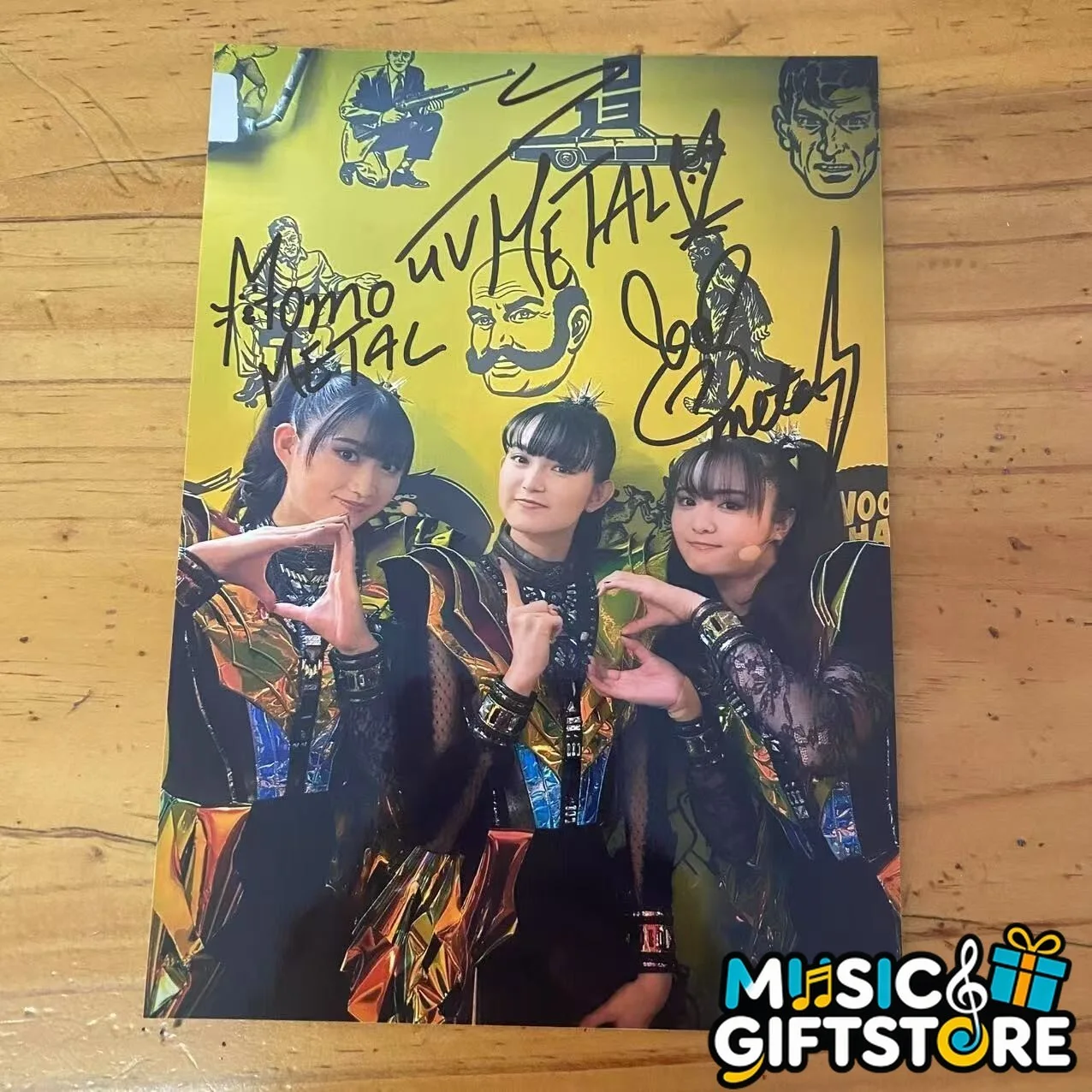 BABYMETAL Autographed Signed Photo Picture J-POP Collection 4*6 2025H #MUGS