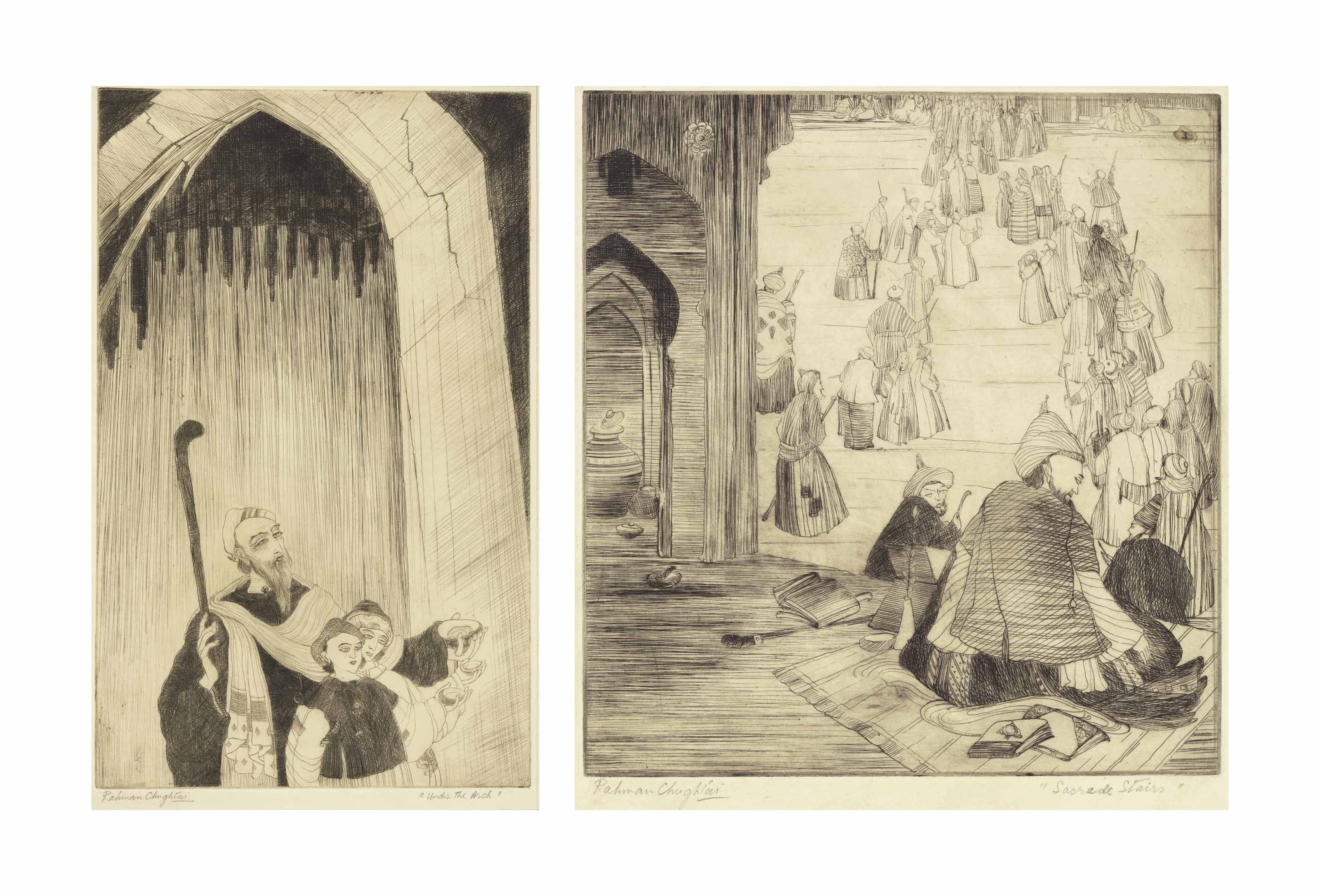 Abdur Rahman Chughtai — Под аркой; Священная лестница