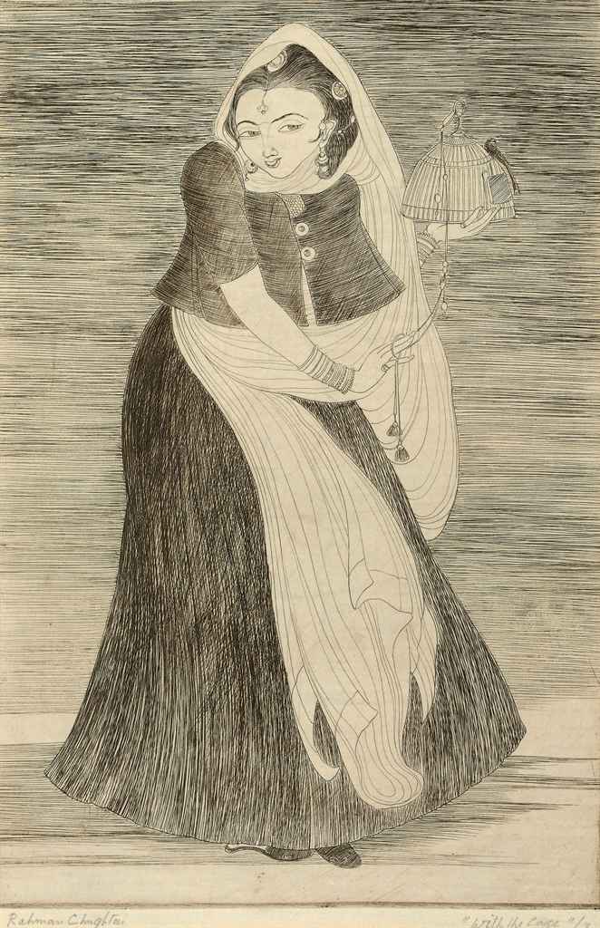 Abdur Rahman Chughtai — С клеткой