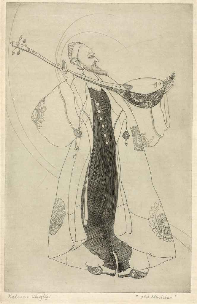 Abdur Rahman Chughtai — Старый музыкант