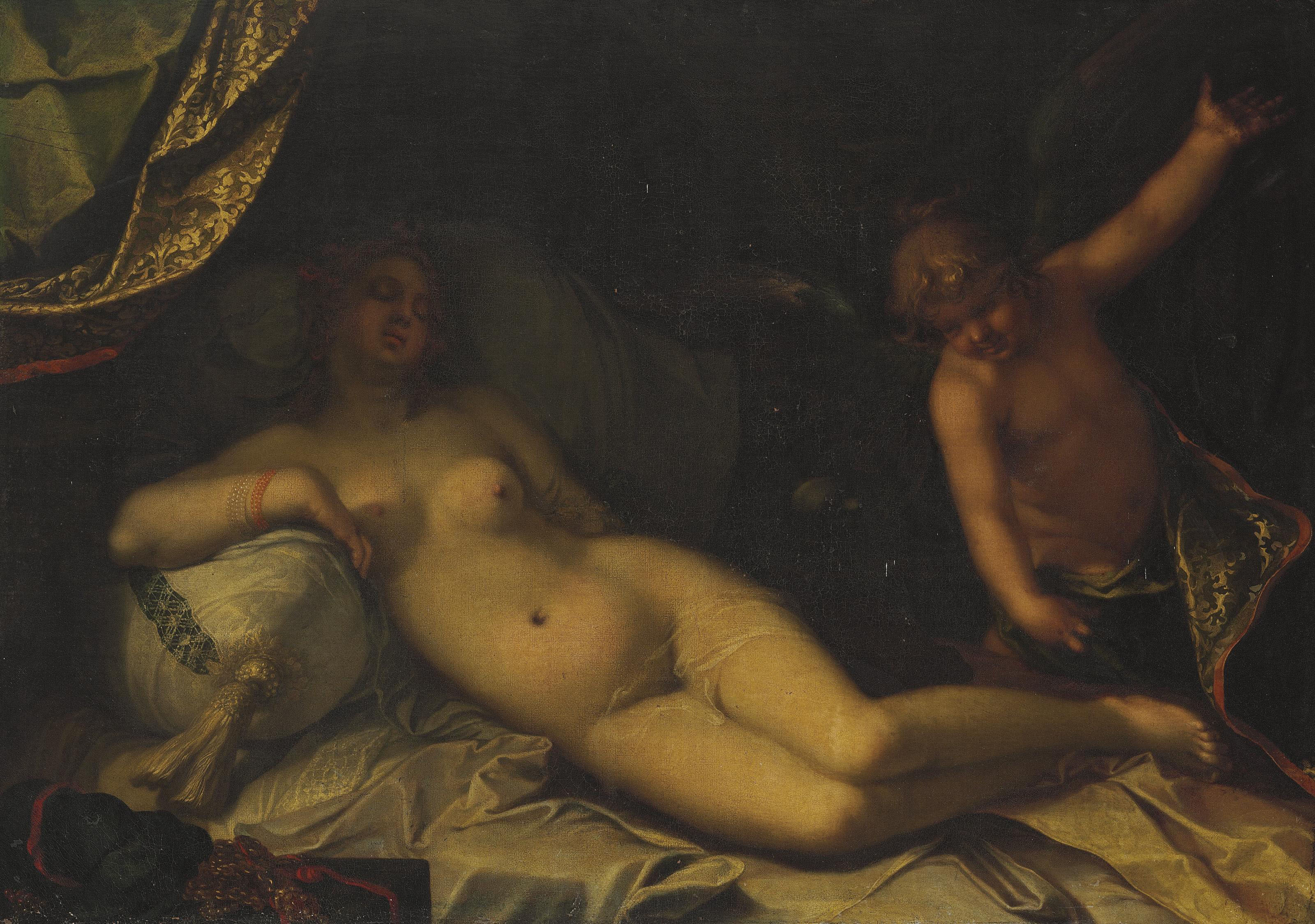 Abraham Bloemaert — Мифологическая сцена, возможно, Венера и Купидон