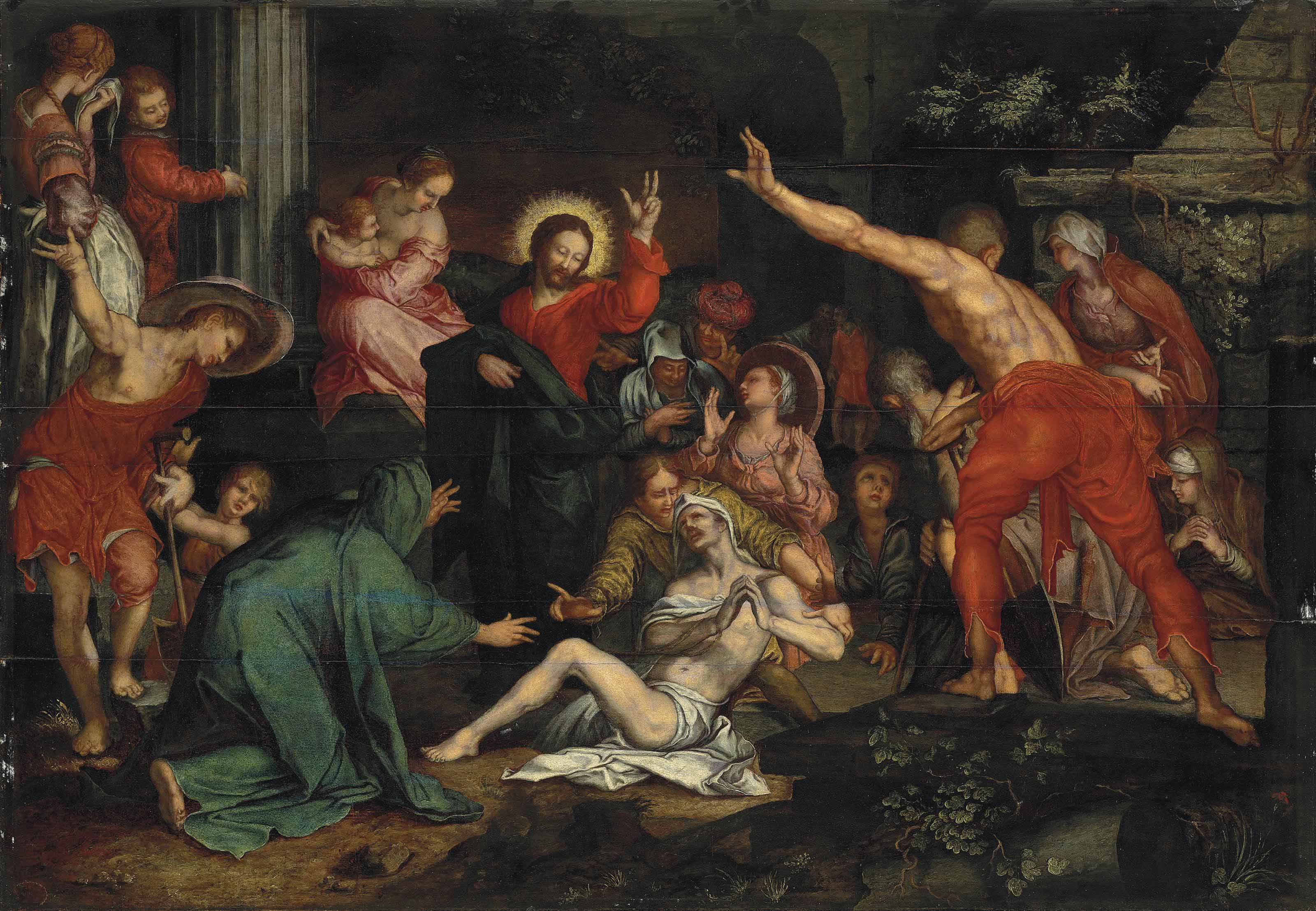 Abraham Bloemaert — Воскрешение Лазаря
