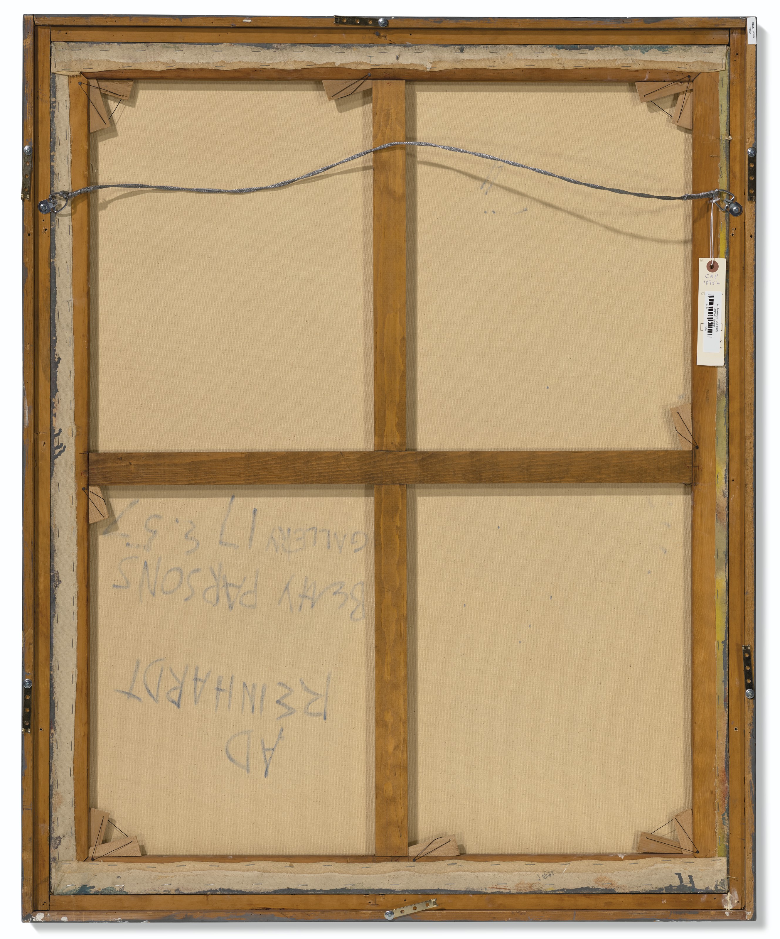 Ad Reinhardt — Красная картина, 1950 год, изображение 2