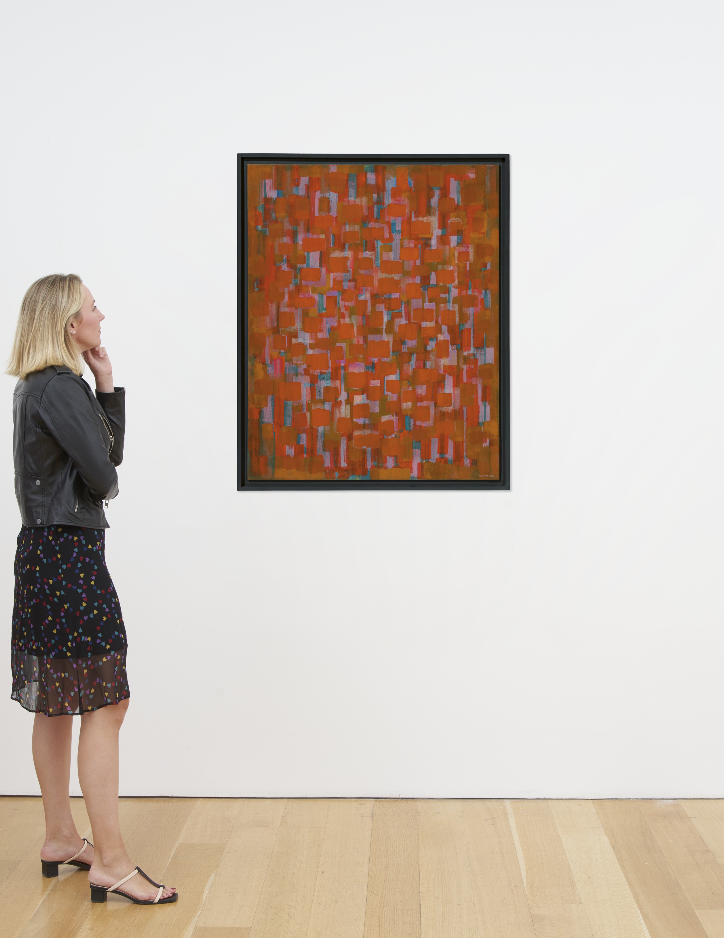 Ad Reinhardt — Красная картина, 1950 год, изображение 3