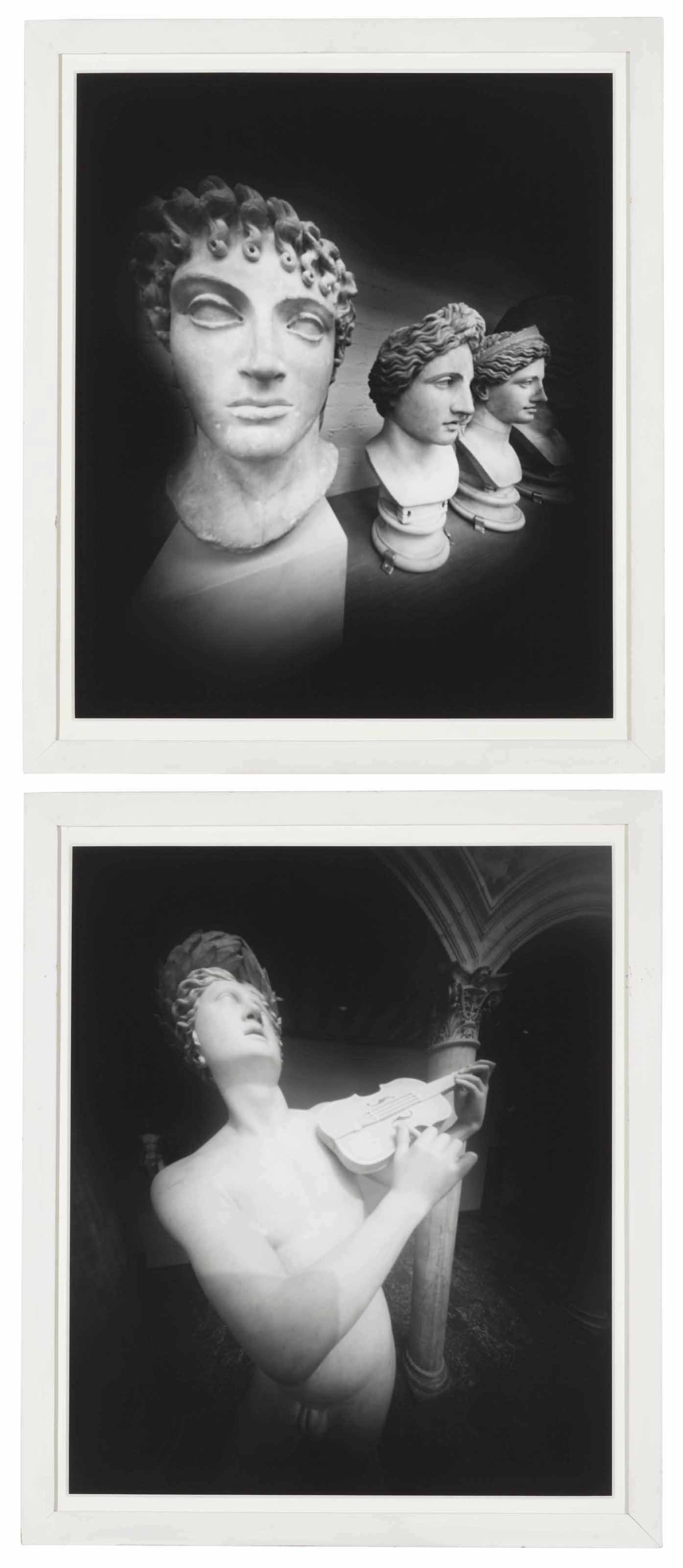 Adam Fuss — Без названия ("Три головы"), 1986; совместно с "Без названия" ("Скрипач"), 1985