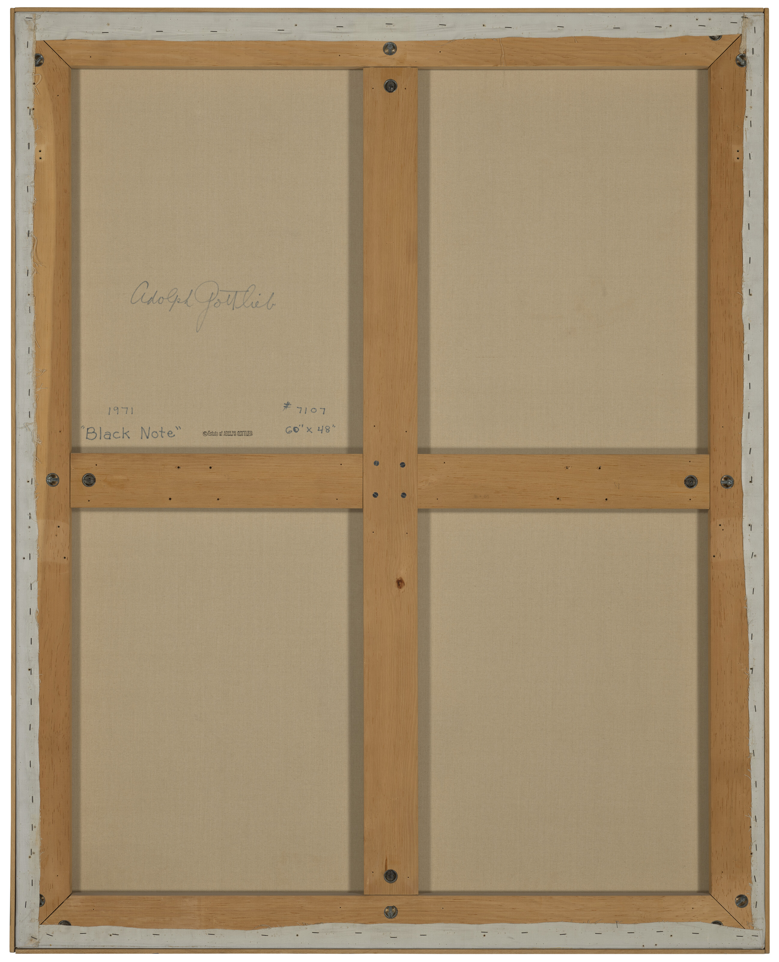 Adolph Gottlieb — Черная записка, изображение 3