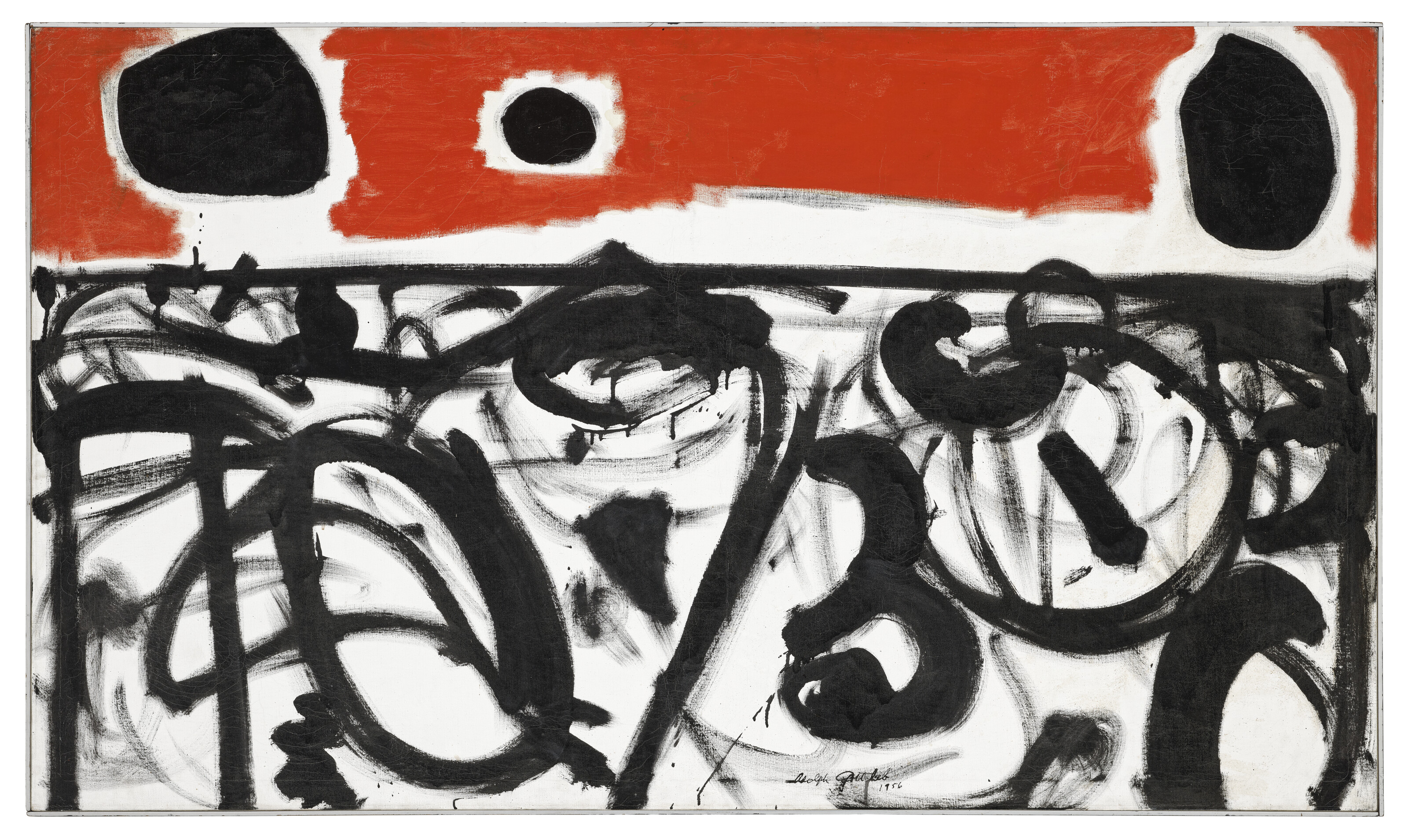 Adolph Gottlieb — Красное небо, изображение 2
