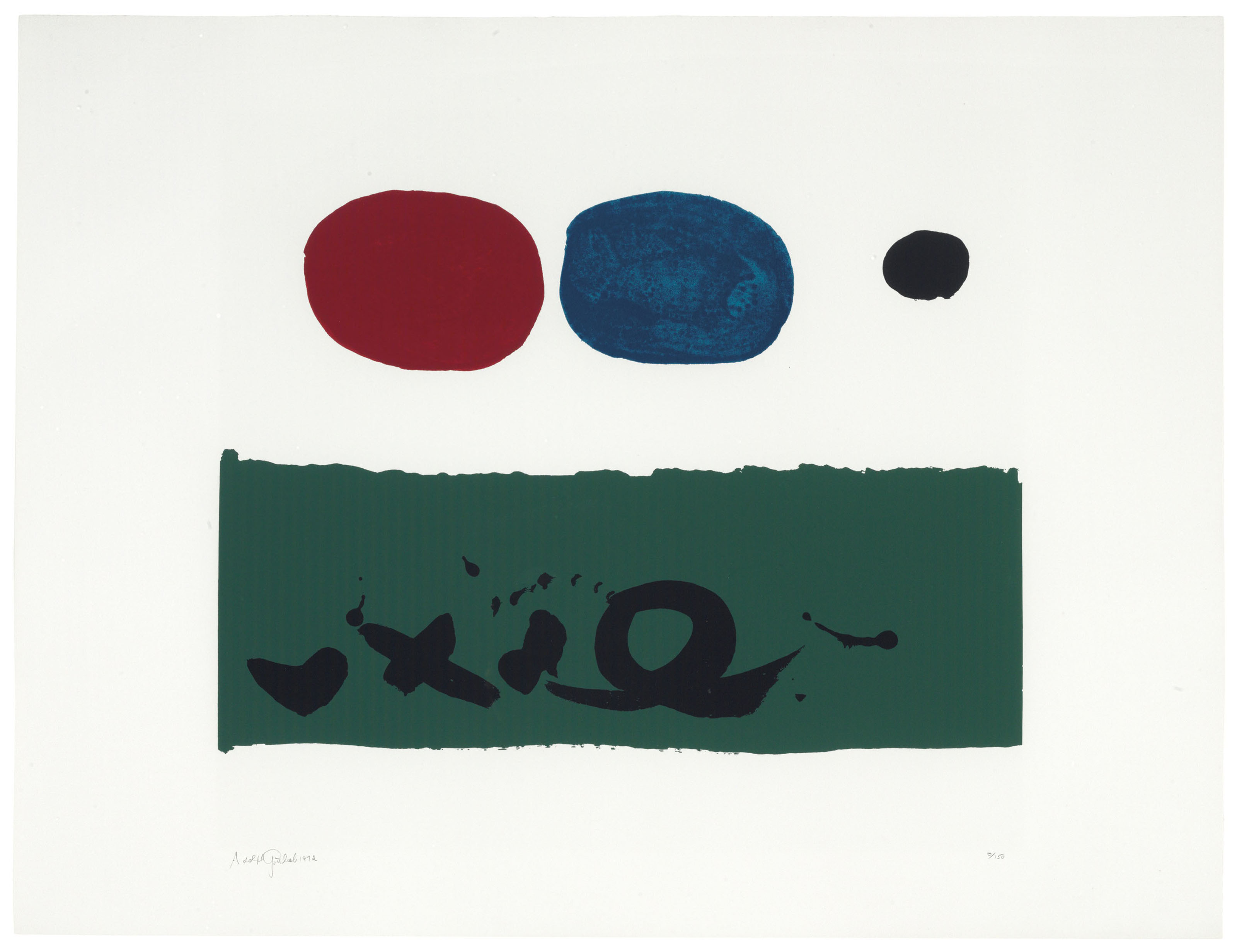 Adolph Gottlieb — Зеленый Передний план