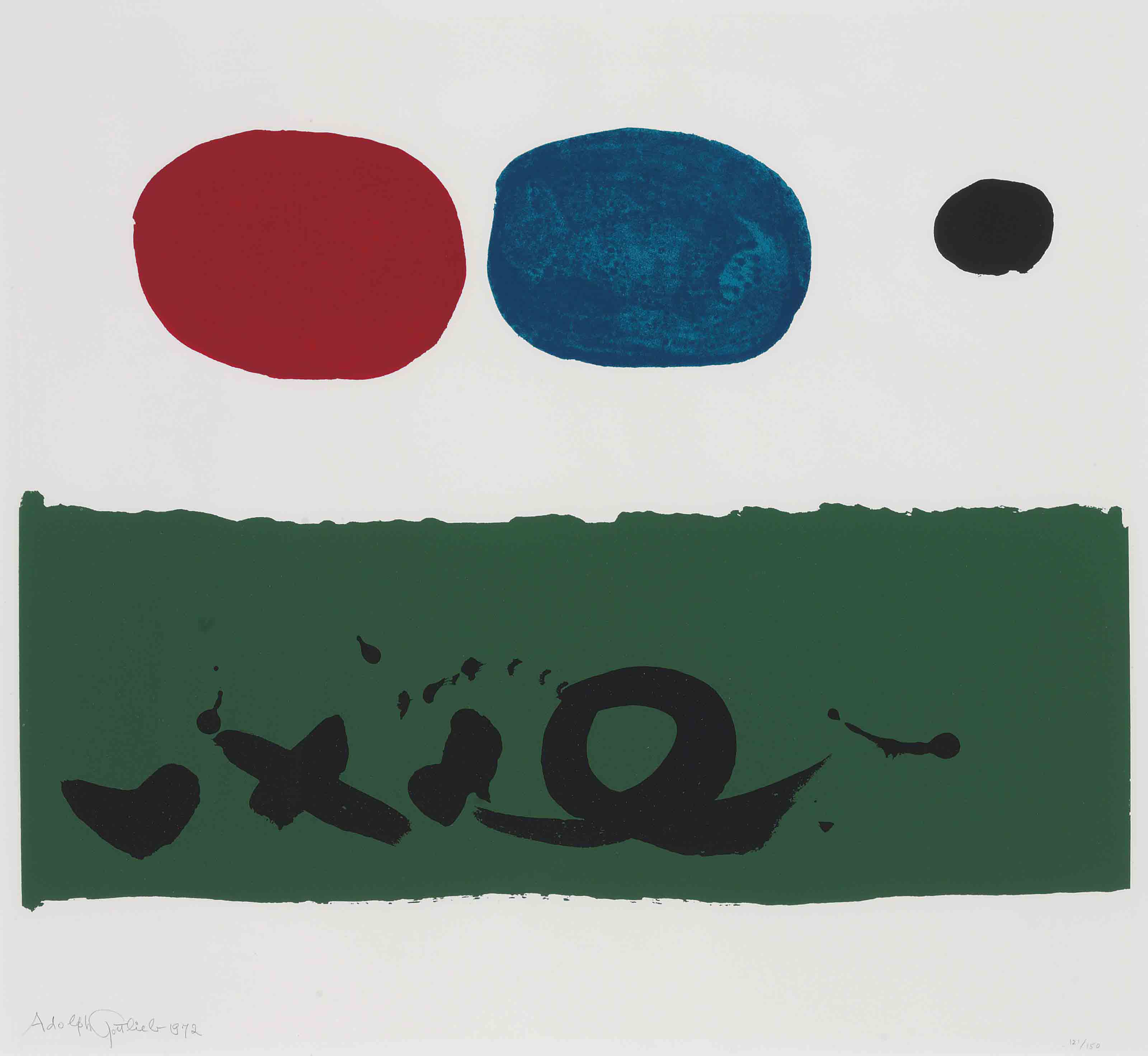 Adolph Gottlieb — Зеленый Передний план