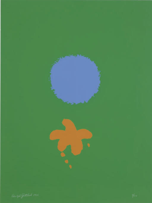 Adolph Gottlieb — Зеленая почва, Синий диск