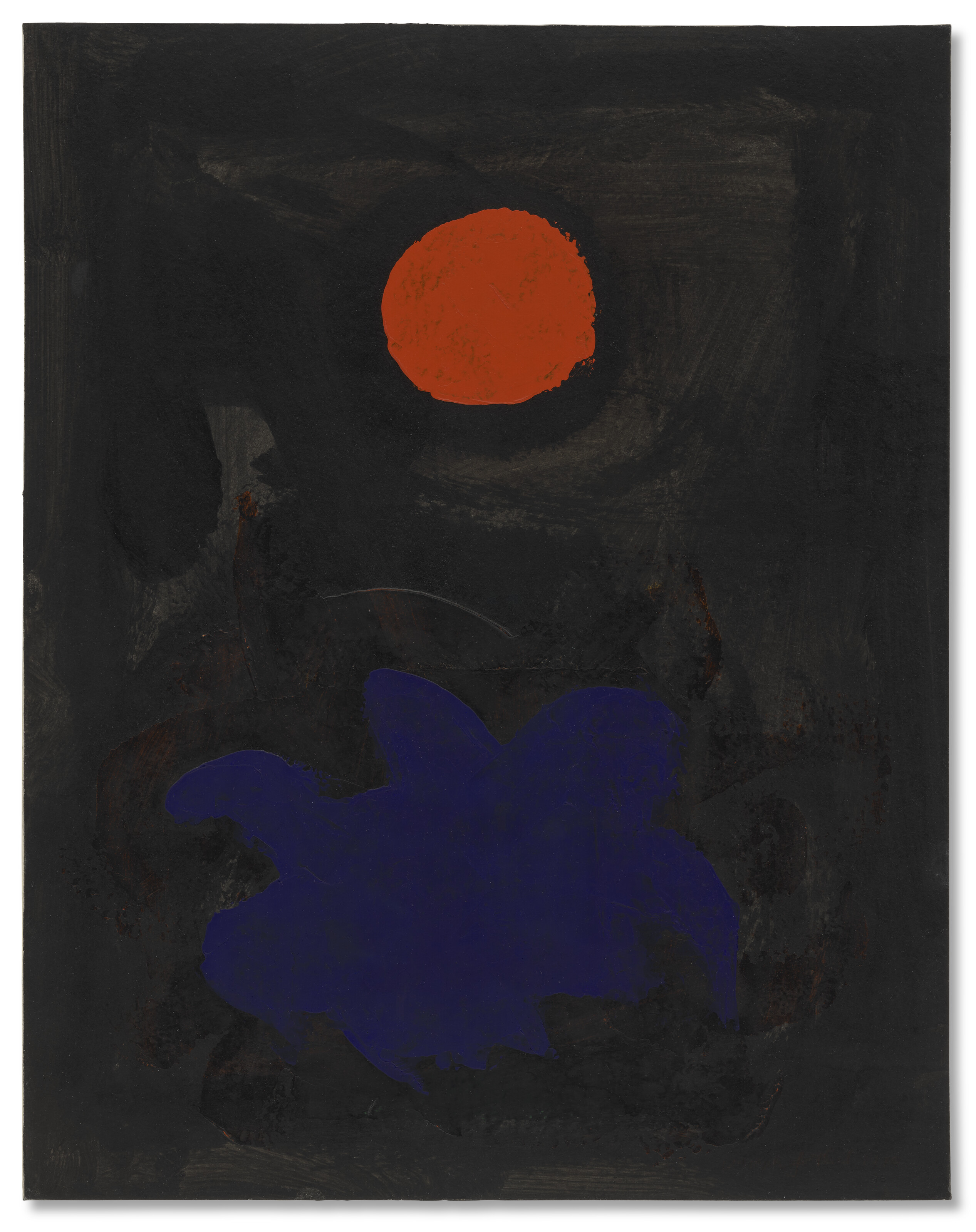 Adolph Gottlieb — Синее на черном