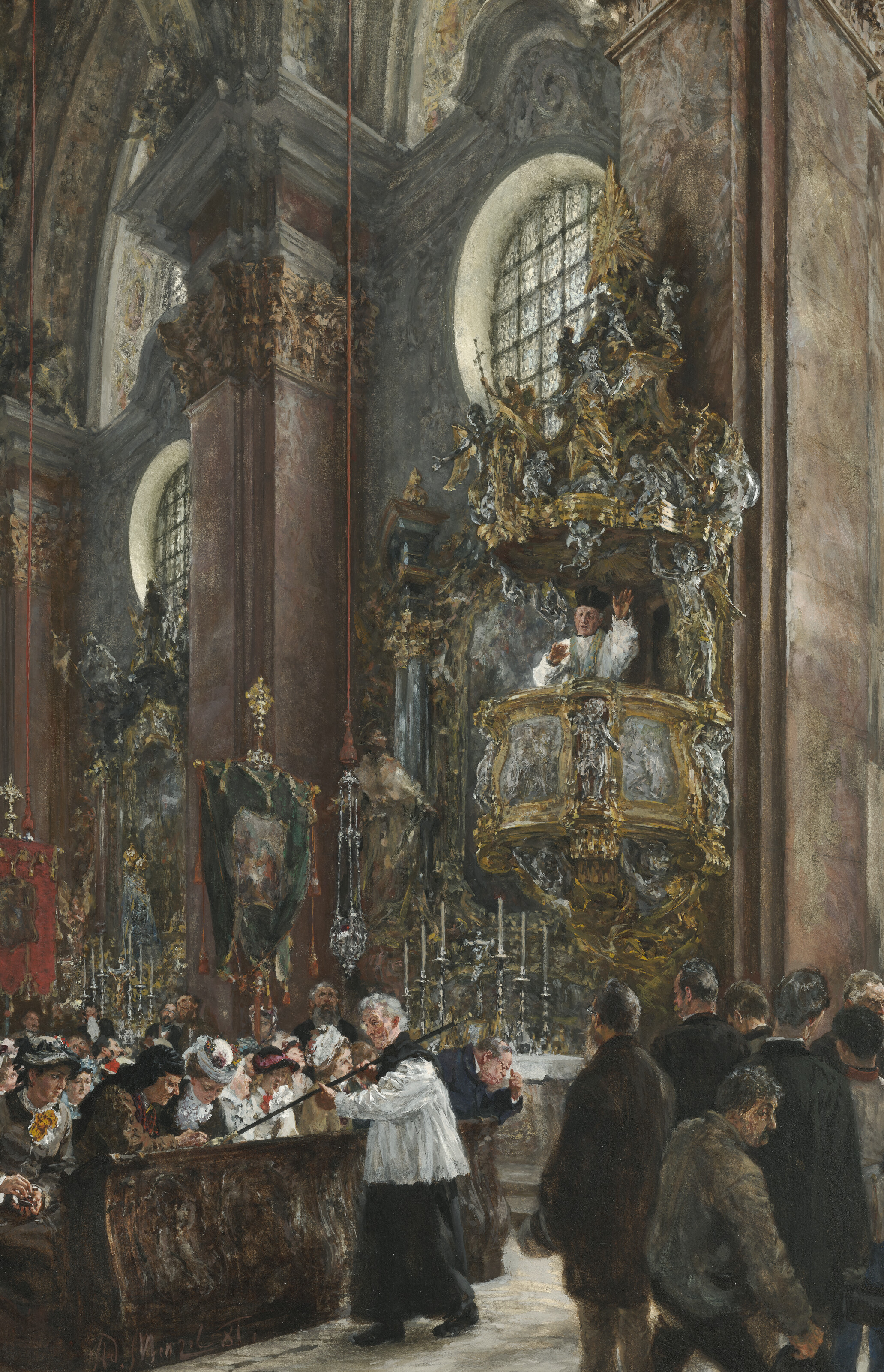 Adolph von Menzel — Канцельпредставитель в Королевской церкви Инсбрука
