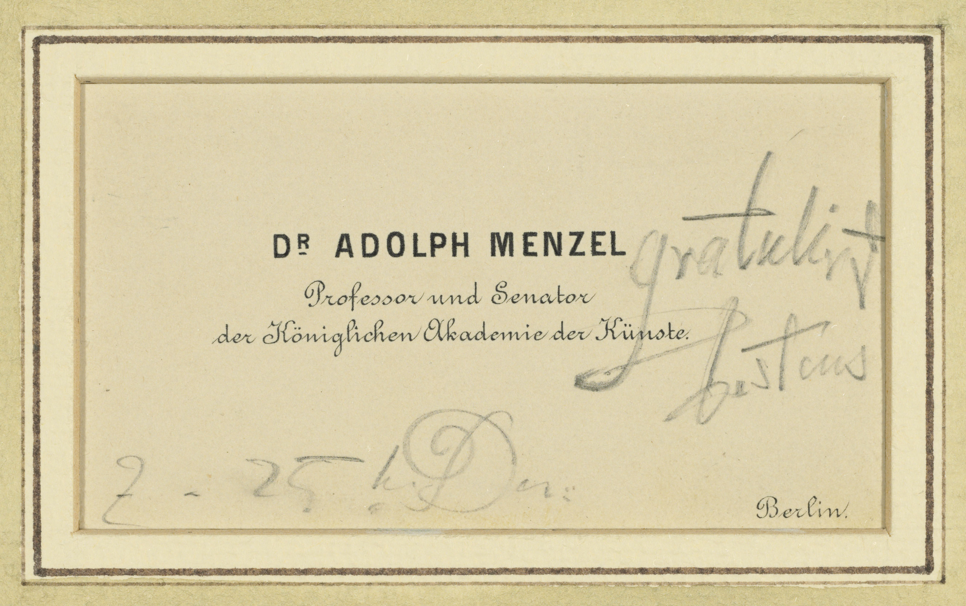 Adolph von Menzel — Голова и плечи бородатого мужчины, изображение 3