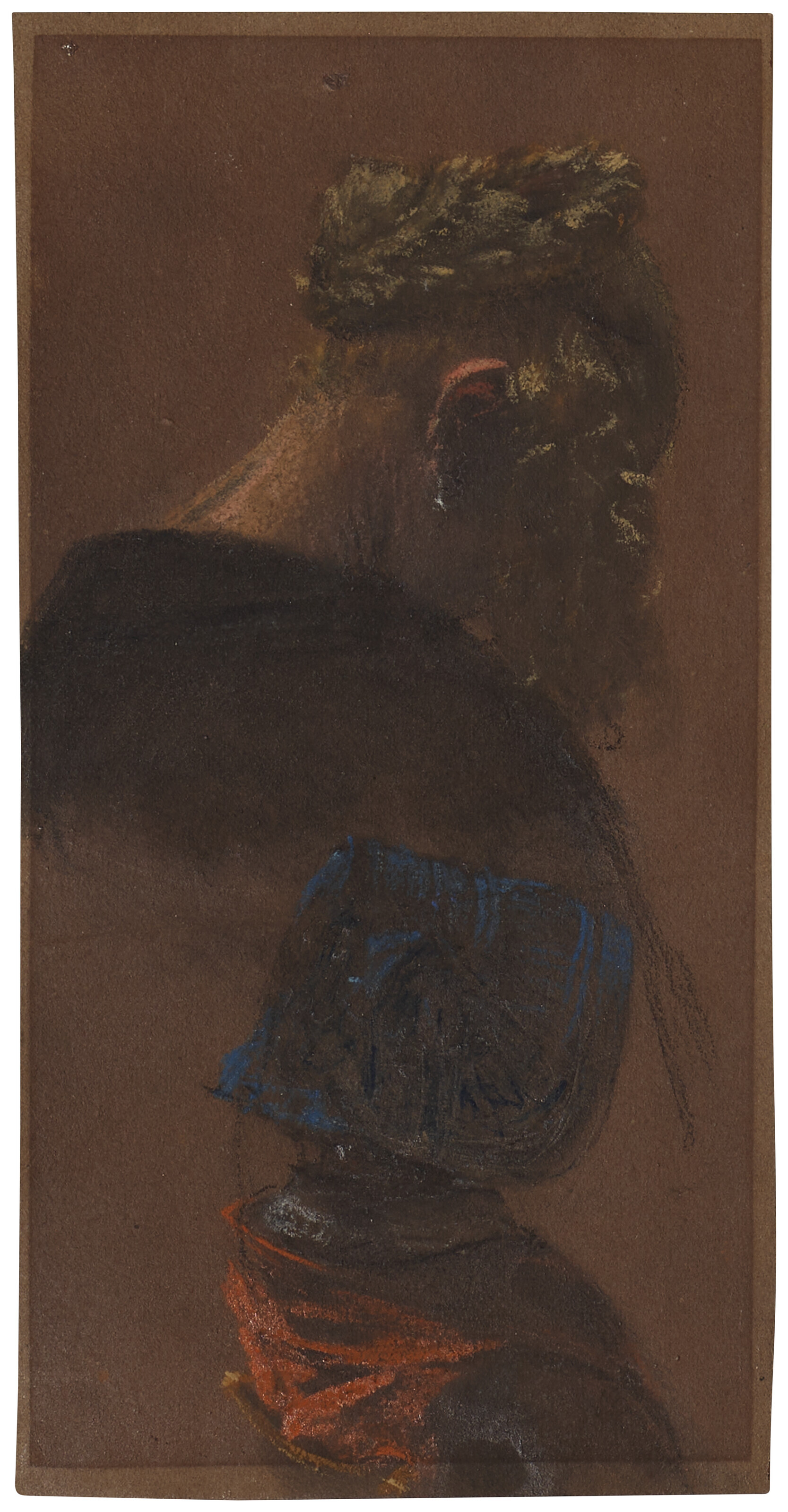 Adolph von Menzel — Исследование двух женских голов, видимых сзади