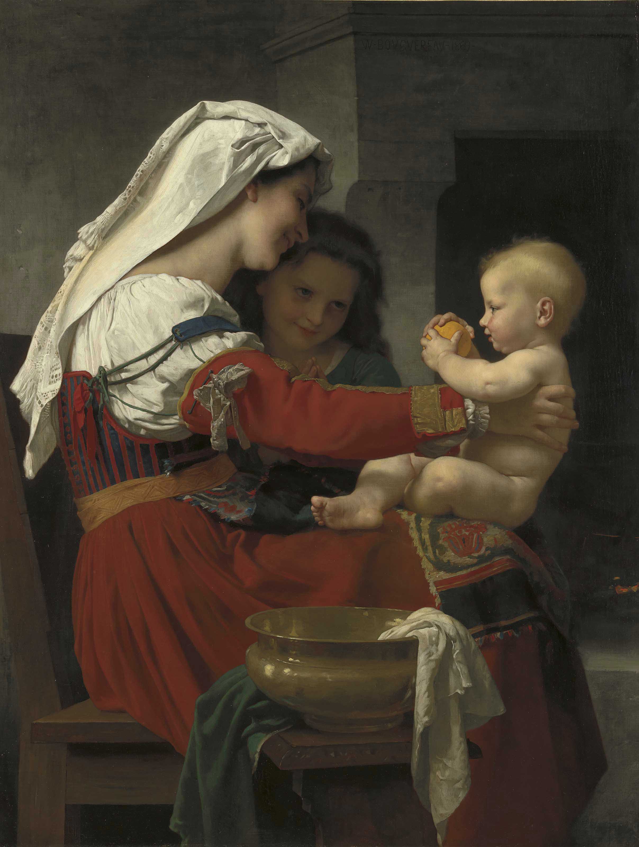 Adolphe William Bouguereau — Восхищение матерью - ле бен