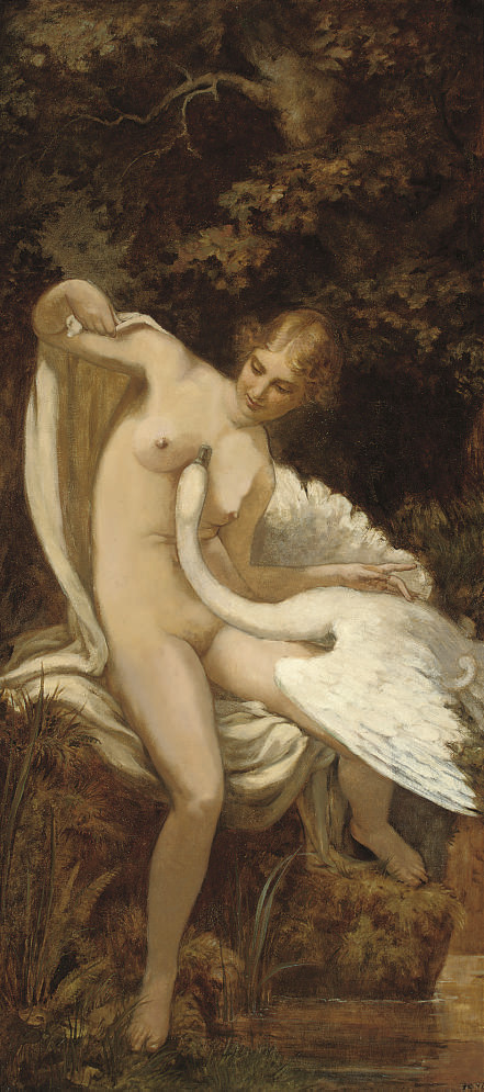 Adolphe William Bouguereau — Леда и лебедь