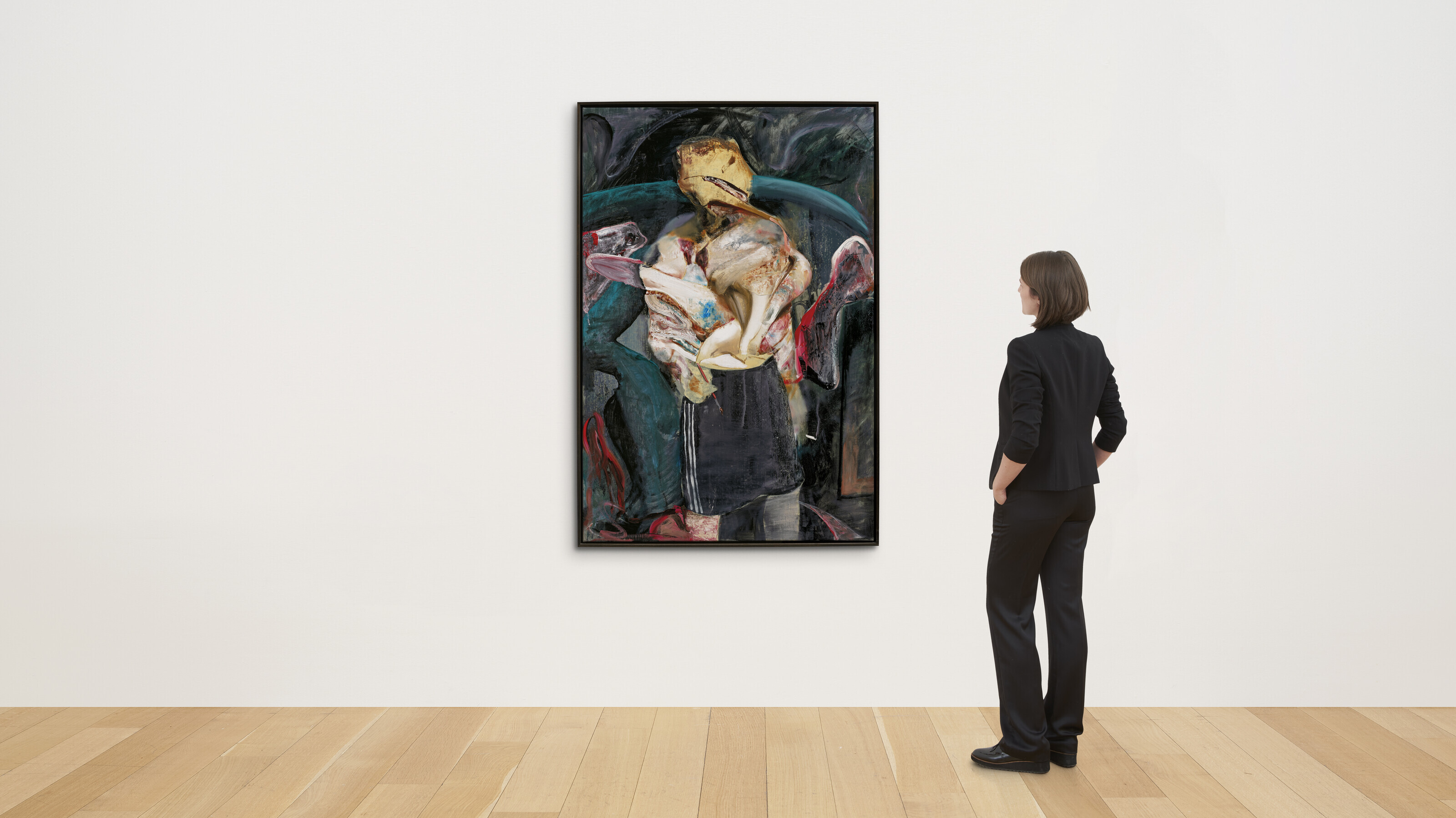 Adrian Ghenie — Автопортрет с маской животного, изображение 3