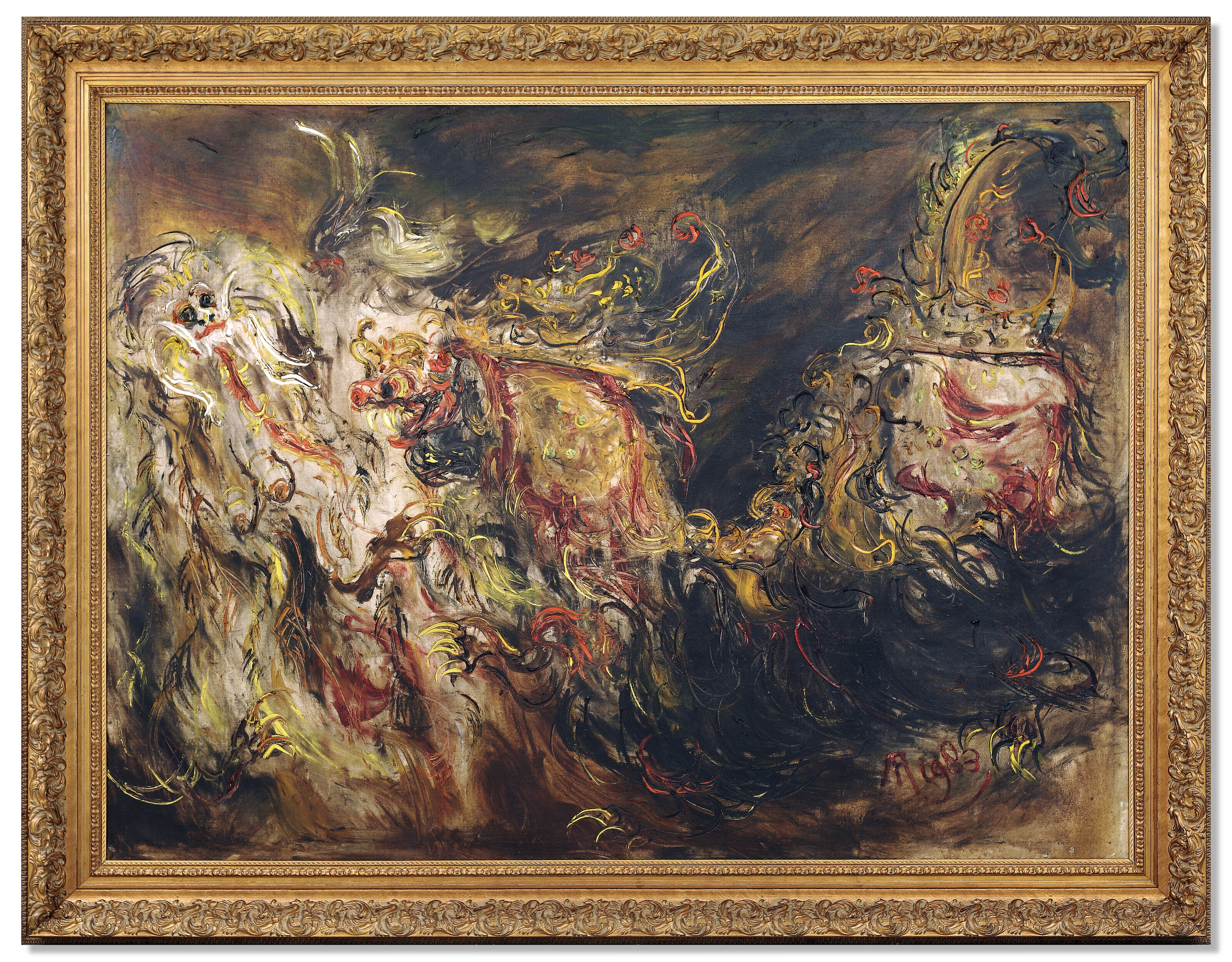 Affandi — Баронг дан Рангда (Баронг и Рангда), изображение 2