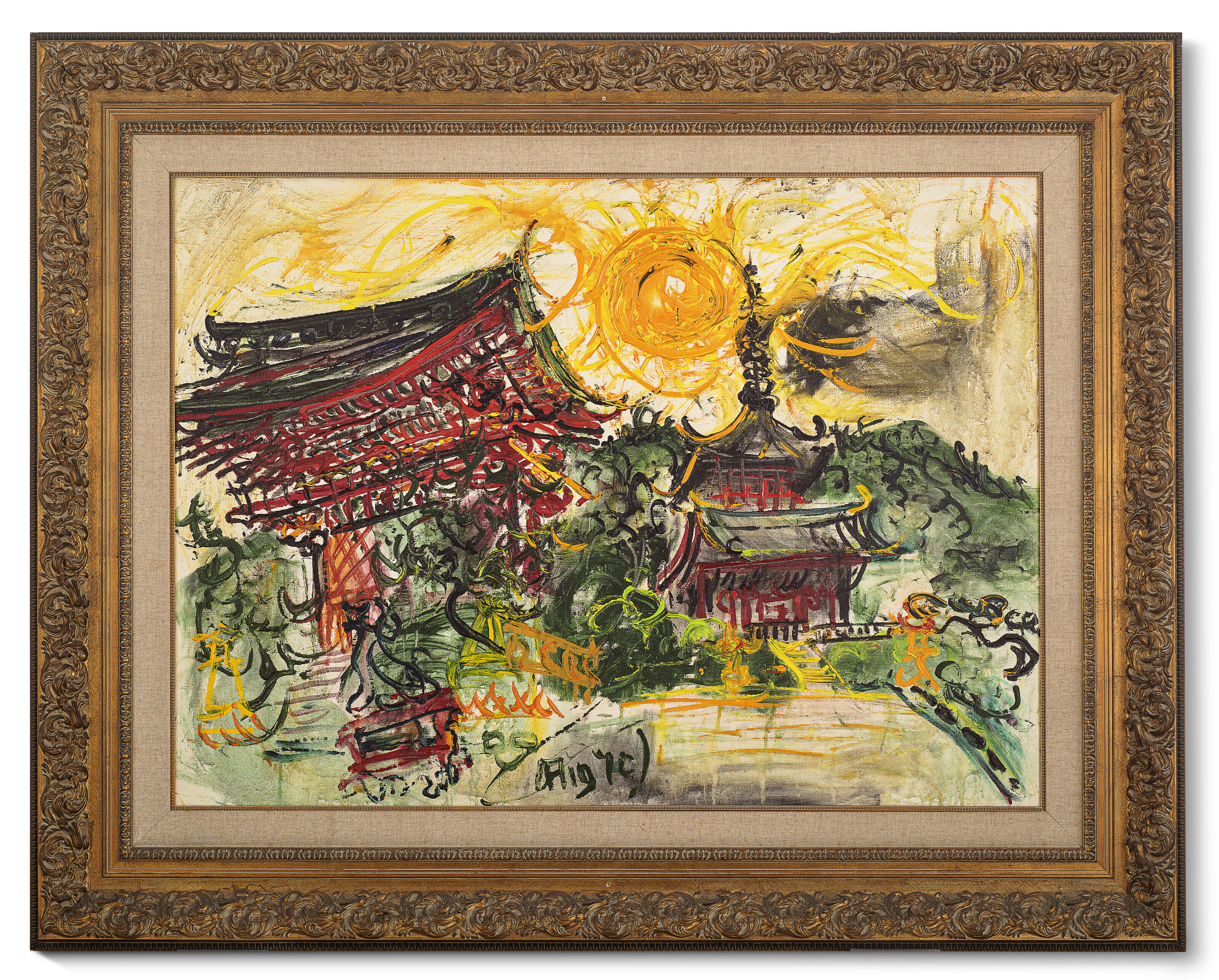 Affandi — Куил дан Матахари, Джепанг (Храм Солнца, Япония), изображение 2