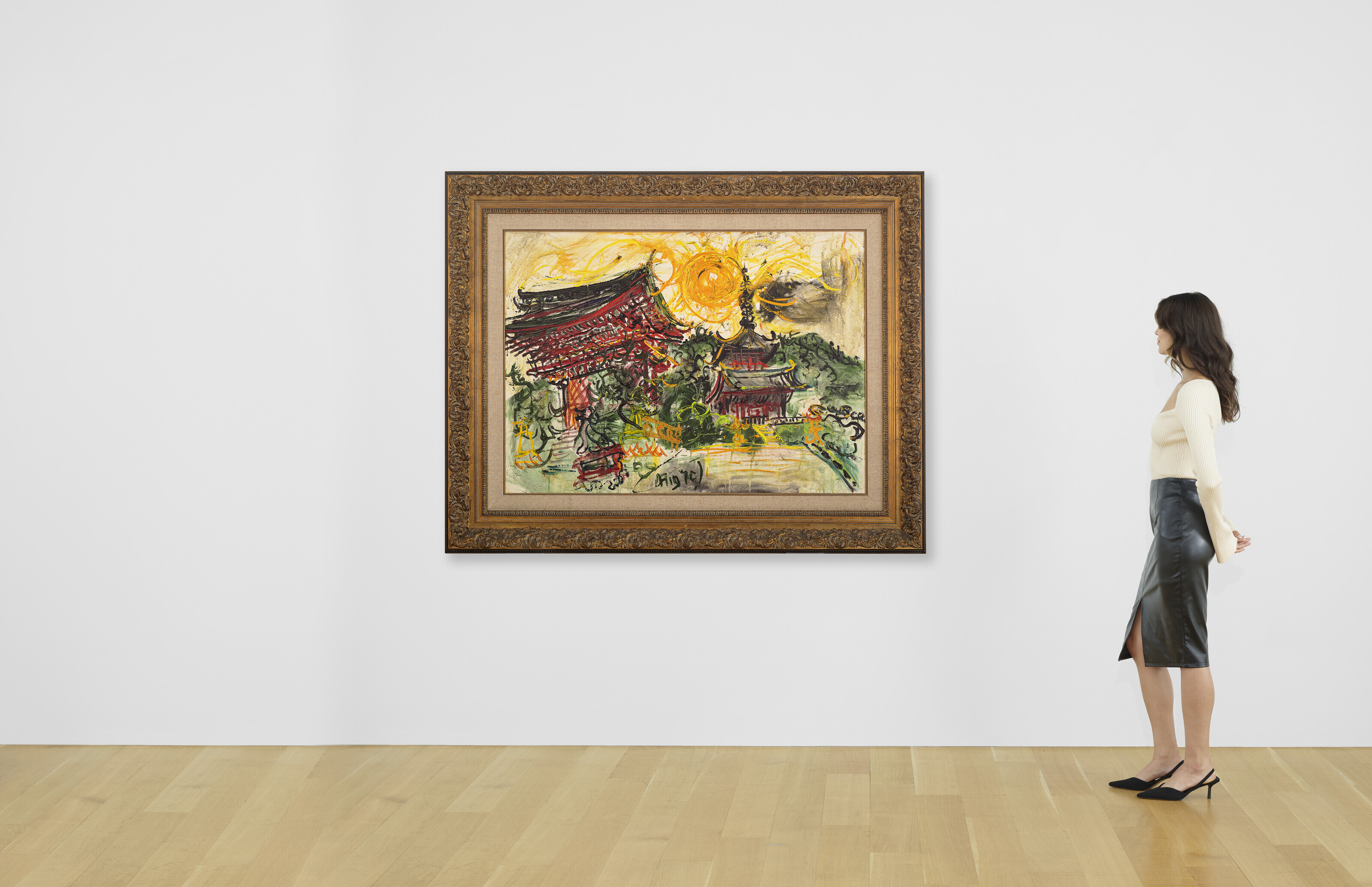 Affandi — Куил дан Матахари, Джепанг (Храм Солнца, Япония), изображение 4