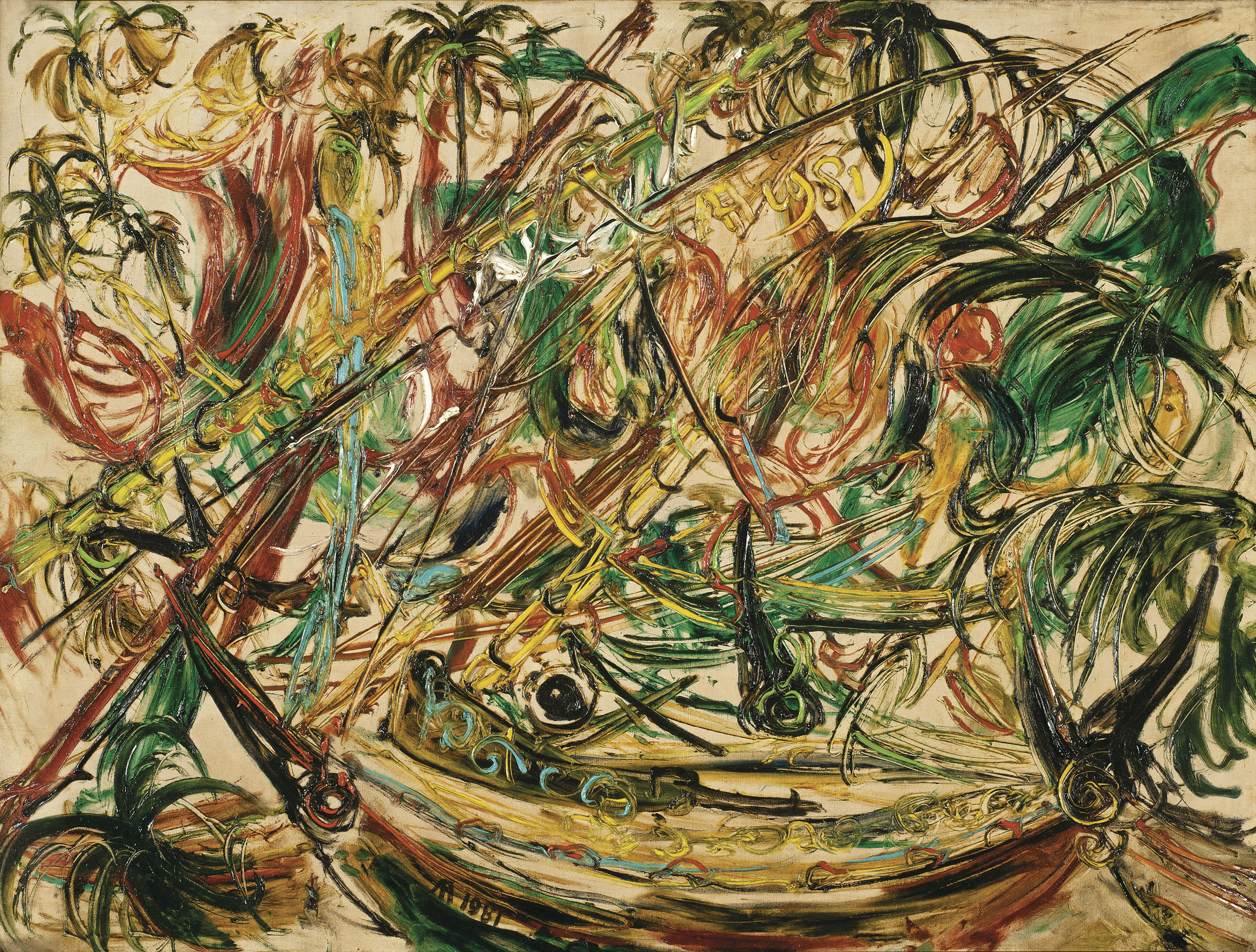 Affandi — Пераху-Пераху Мадура (лодки у острова Мадура)