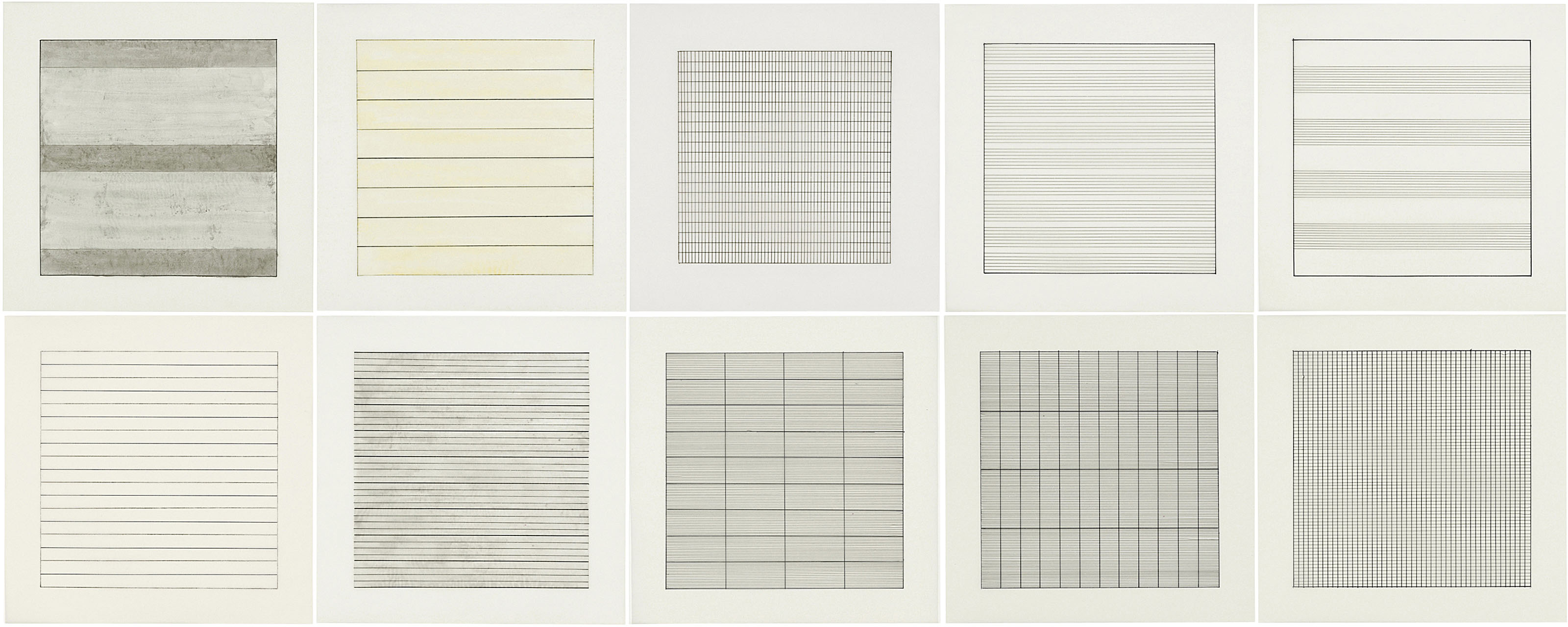 Agnes Martin — Живопись и графика 1974-1990