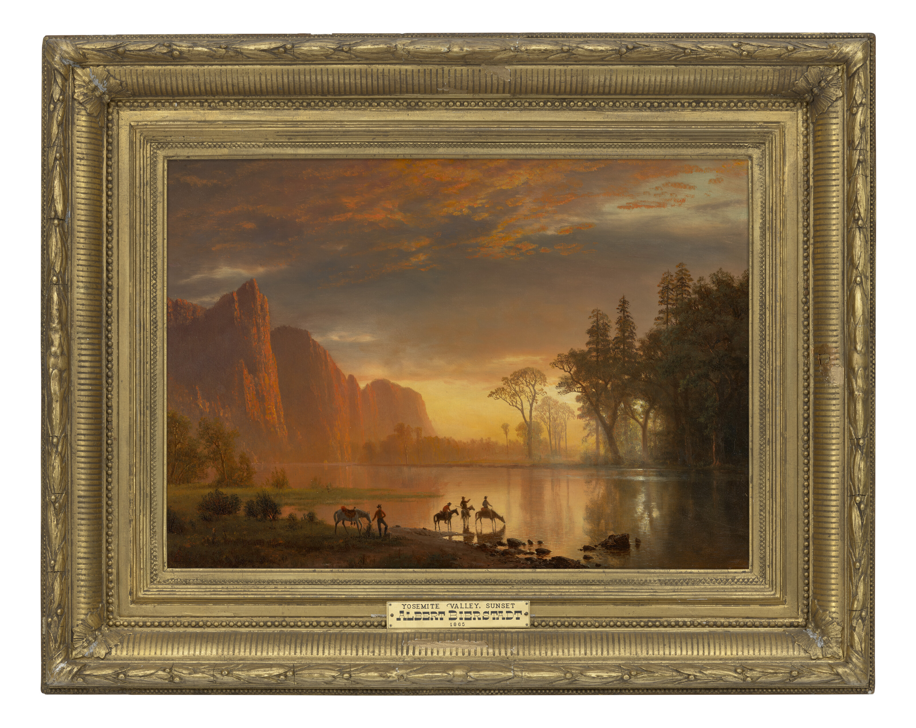 Albert Bierstadt — Зеркальное озеро (долина Йосемити, закат), изображение 2