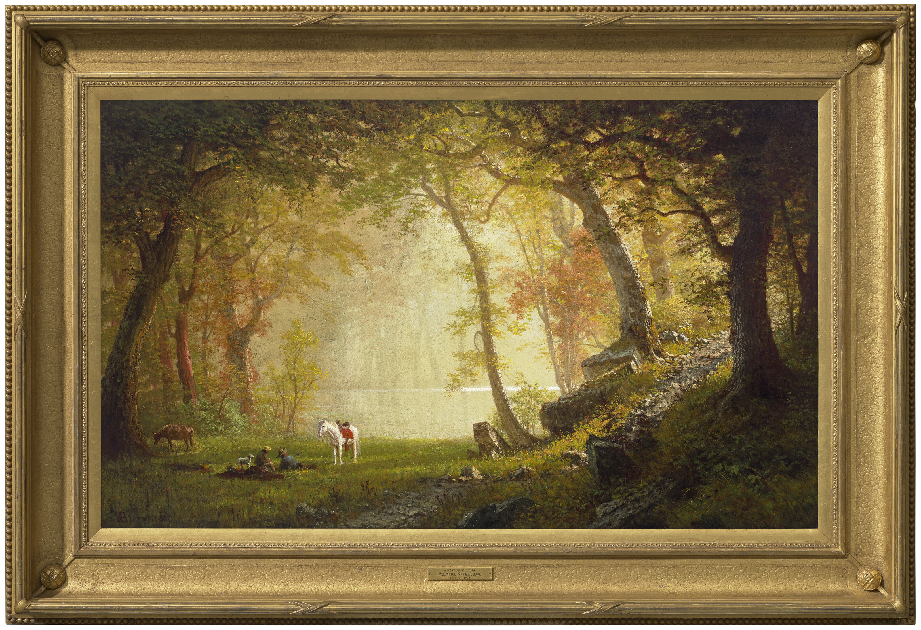 Albert Bierstadt — Отдых во время поездки, изображение 2