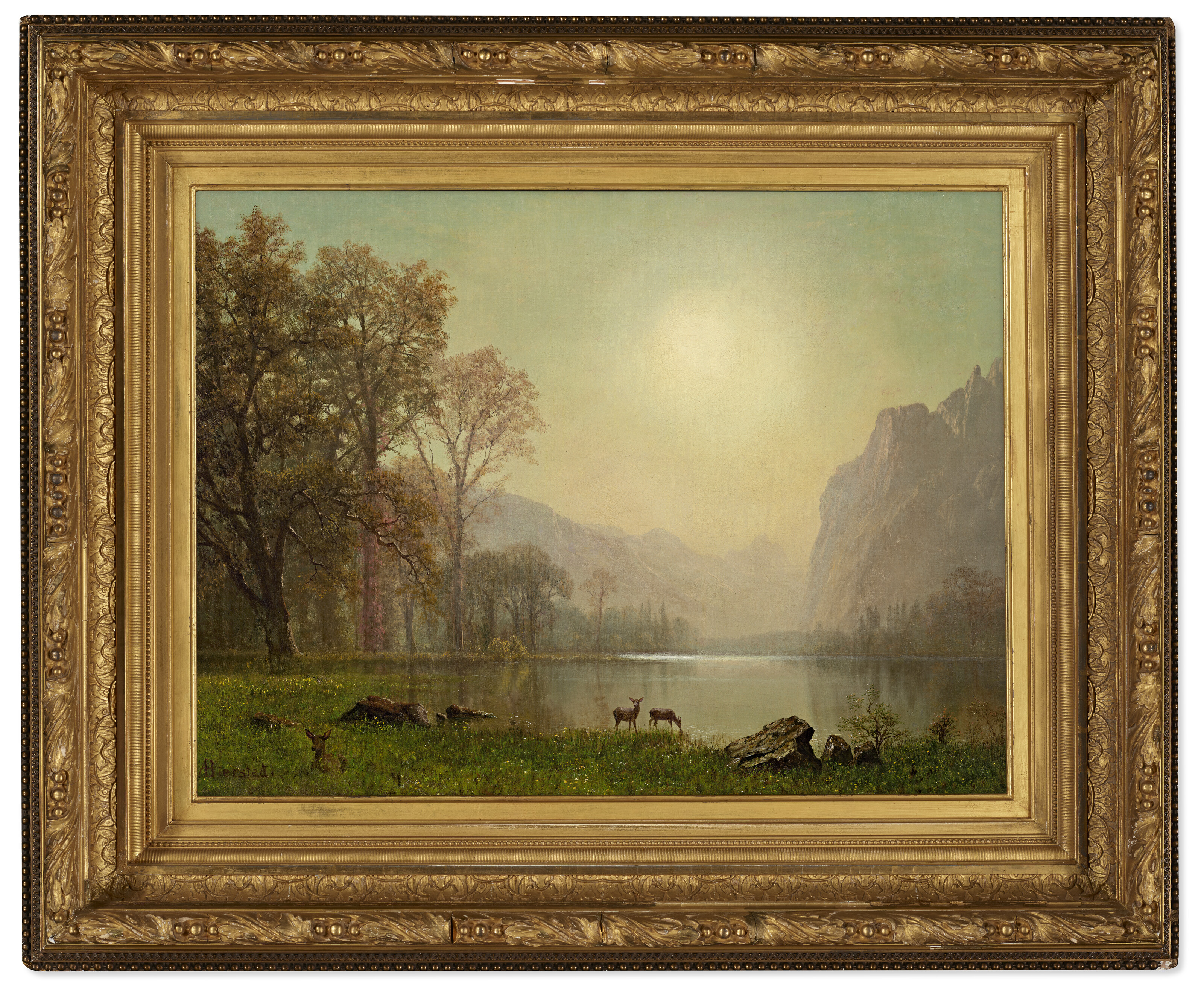 Albert Bierstadt — Рассвет в Скалистых горах, изображение 2