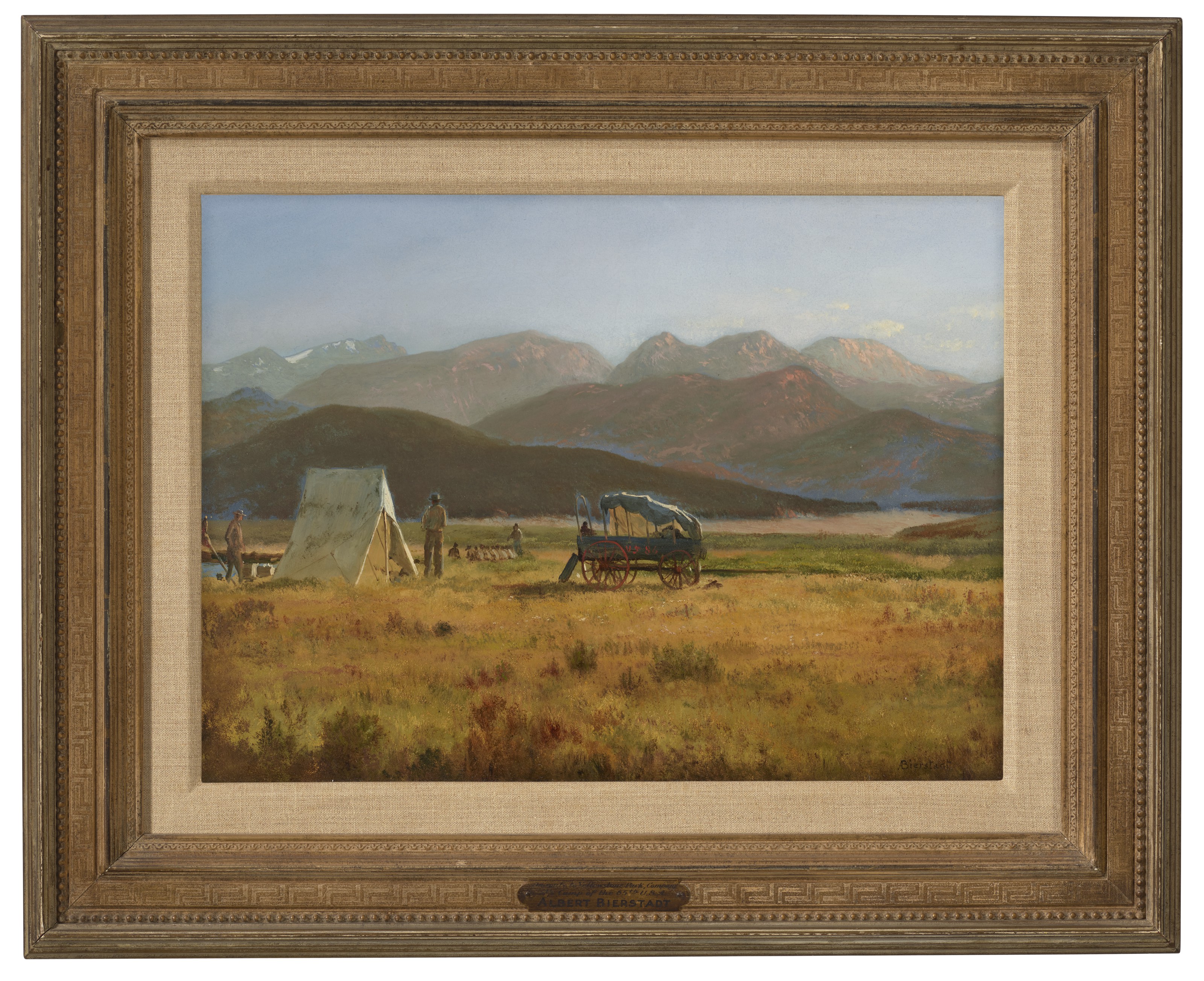 Albert Bierstadt — По пути в Йеллоустонский парк, лагерь роты А 86-й армии США., изображение 2