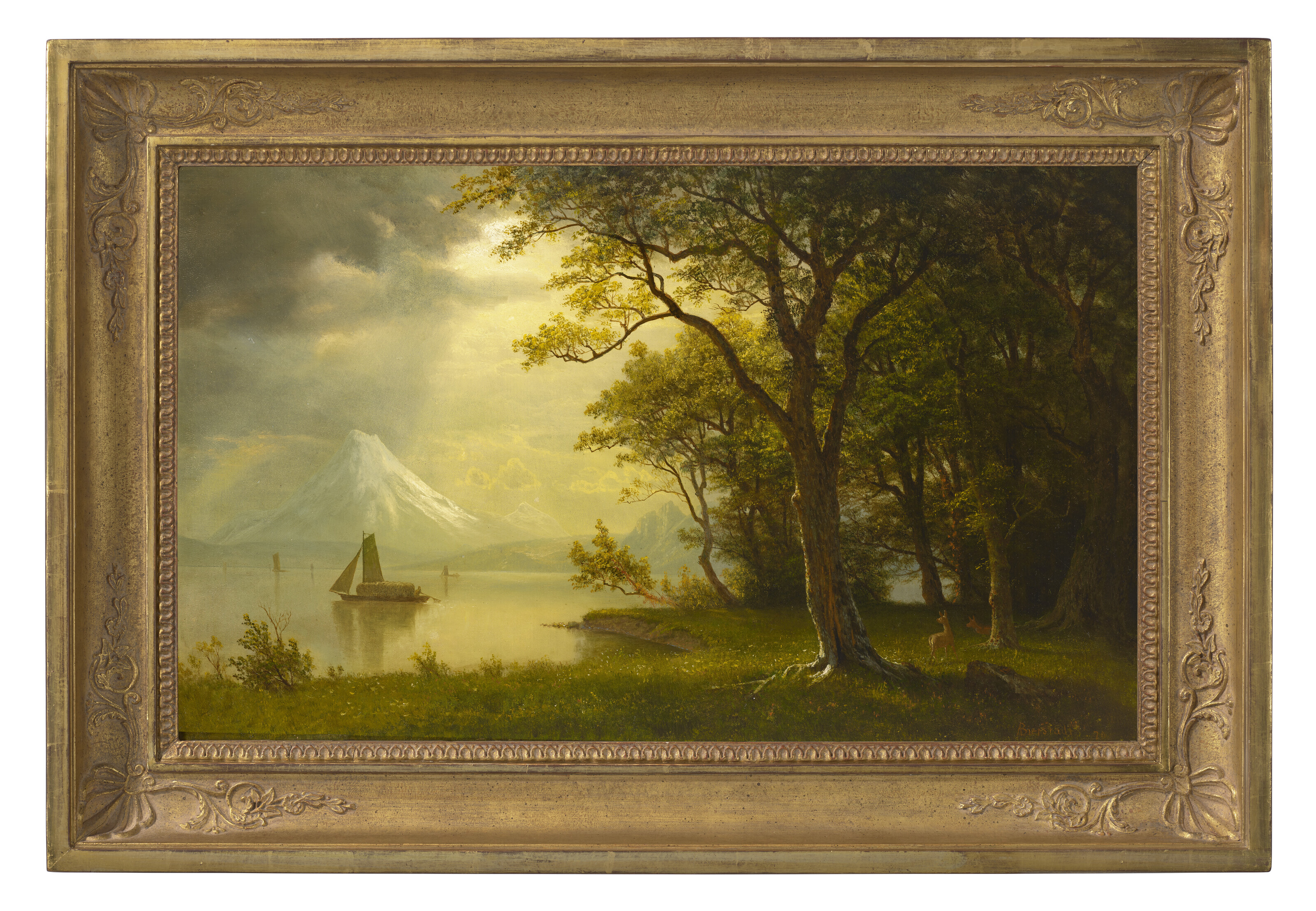 Albert Bierstadt — Маунт-Худ, река Колумбия, изображение 2