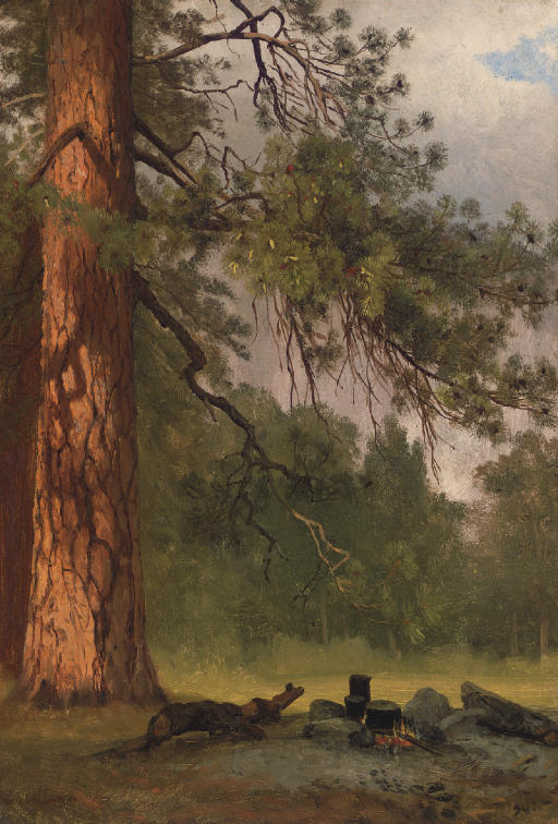 Albert Bierstadt — Походная кухня в Йосемити
