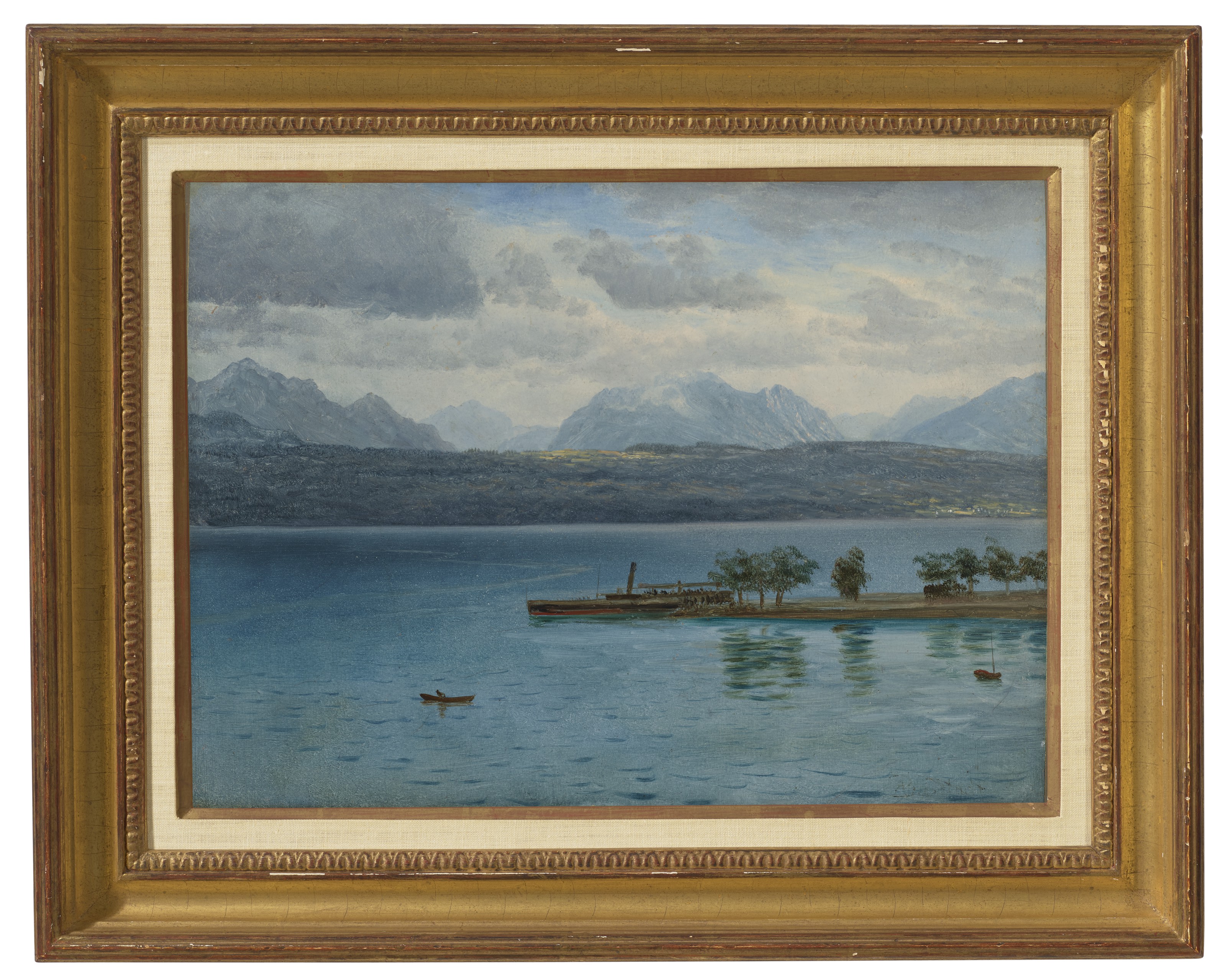 Albert Bierstadt — Сцена на Западной реке, изображение 2