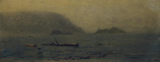 Albert Bierstadt — Прибрежный пейзаж