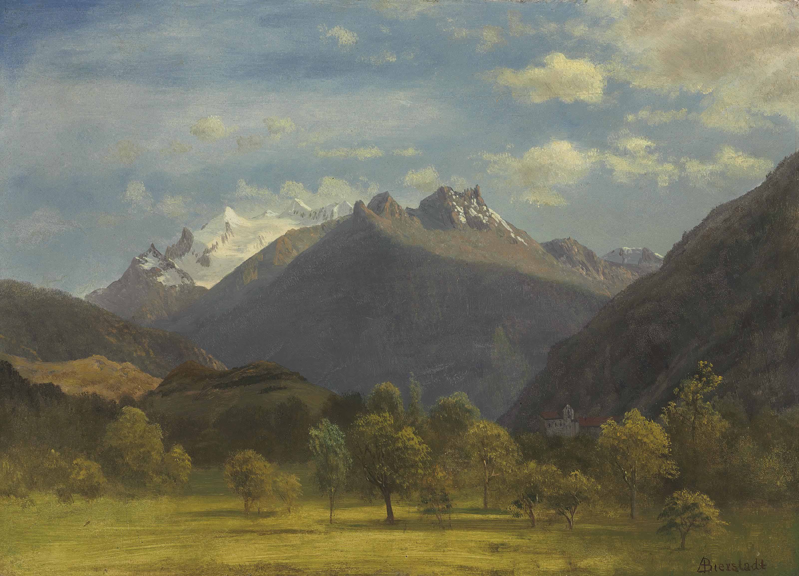 Albert Bierstadt — Альпы из Виспа