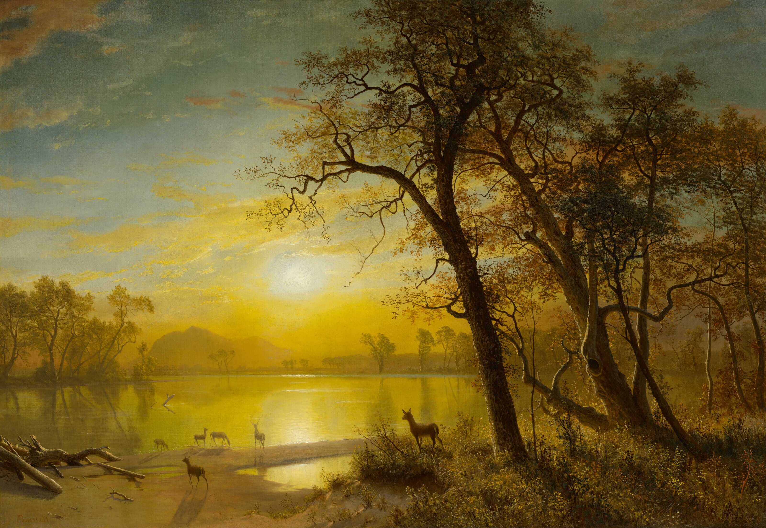 Albert Bierstadt — Горное озеро