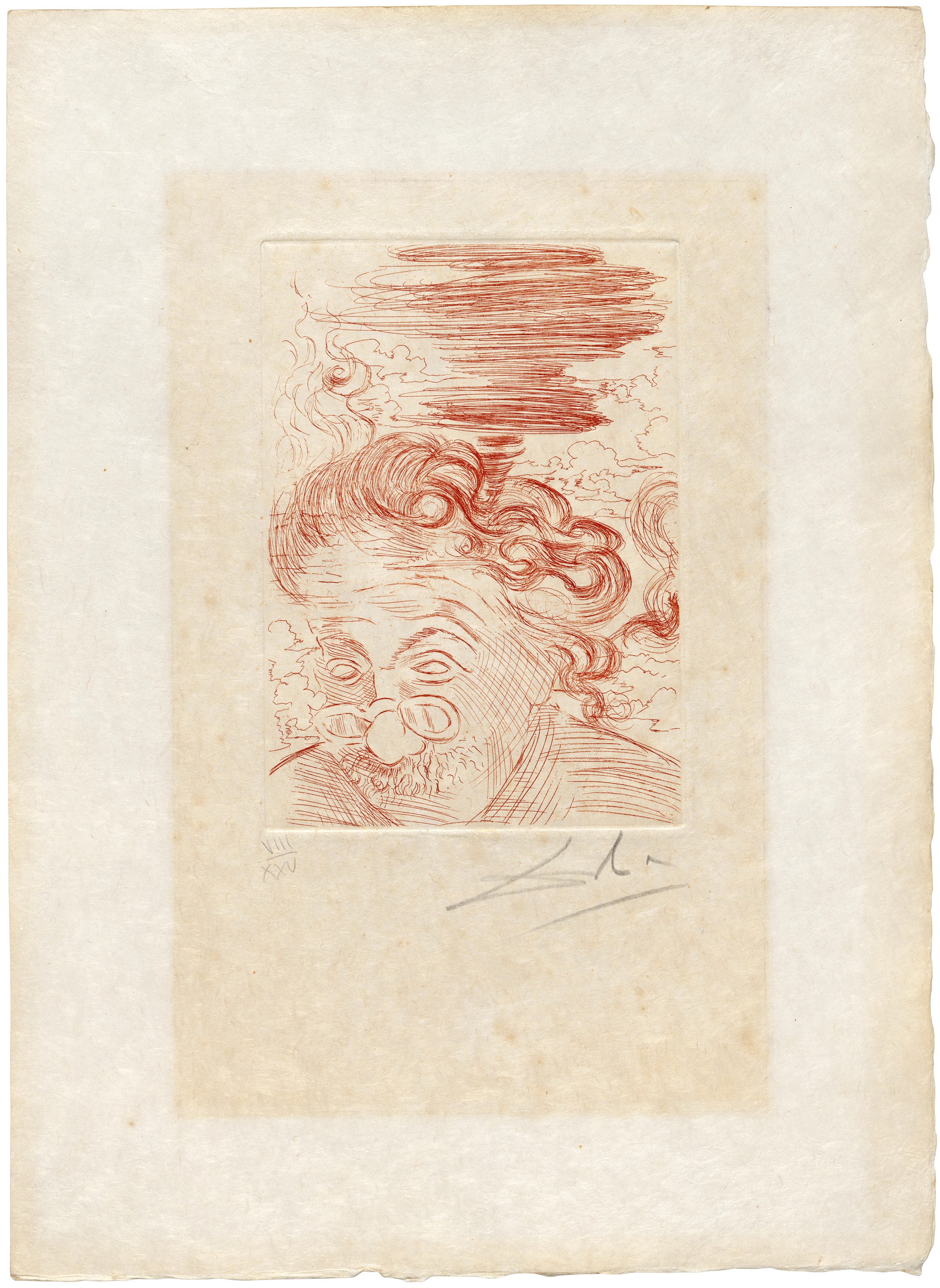 Albert Einstein — Сальвадор Дали , 1968 год