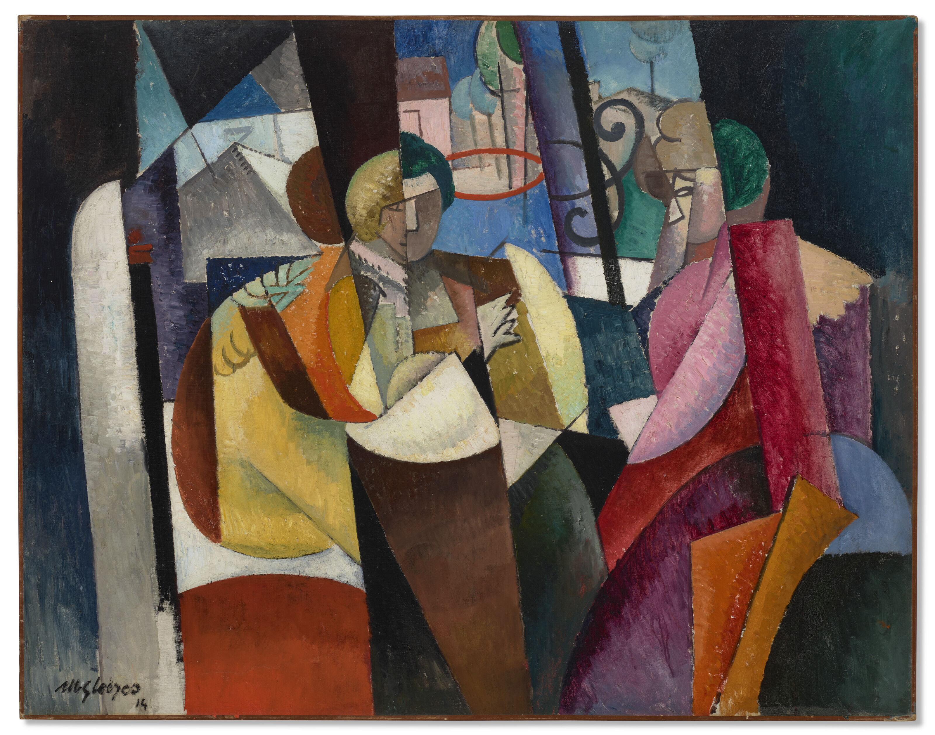 Albert Gleizes — Женские ассистенты, выходящие за пределы, которые принадлежат женщинам, выходящим за пределы, которые принадлежат двум женщинам., изображение 2