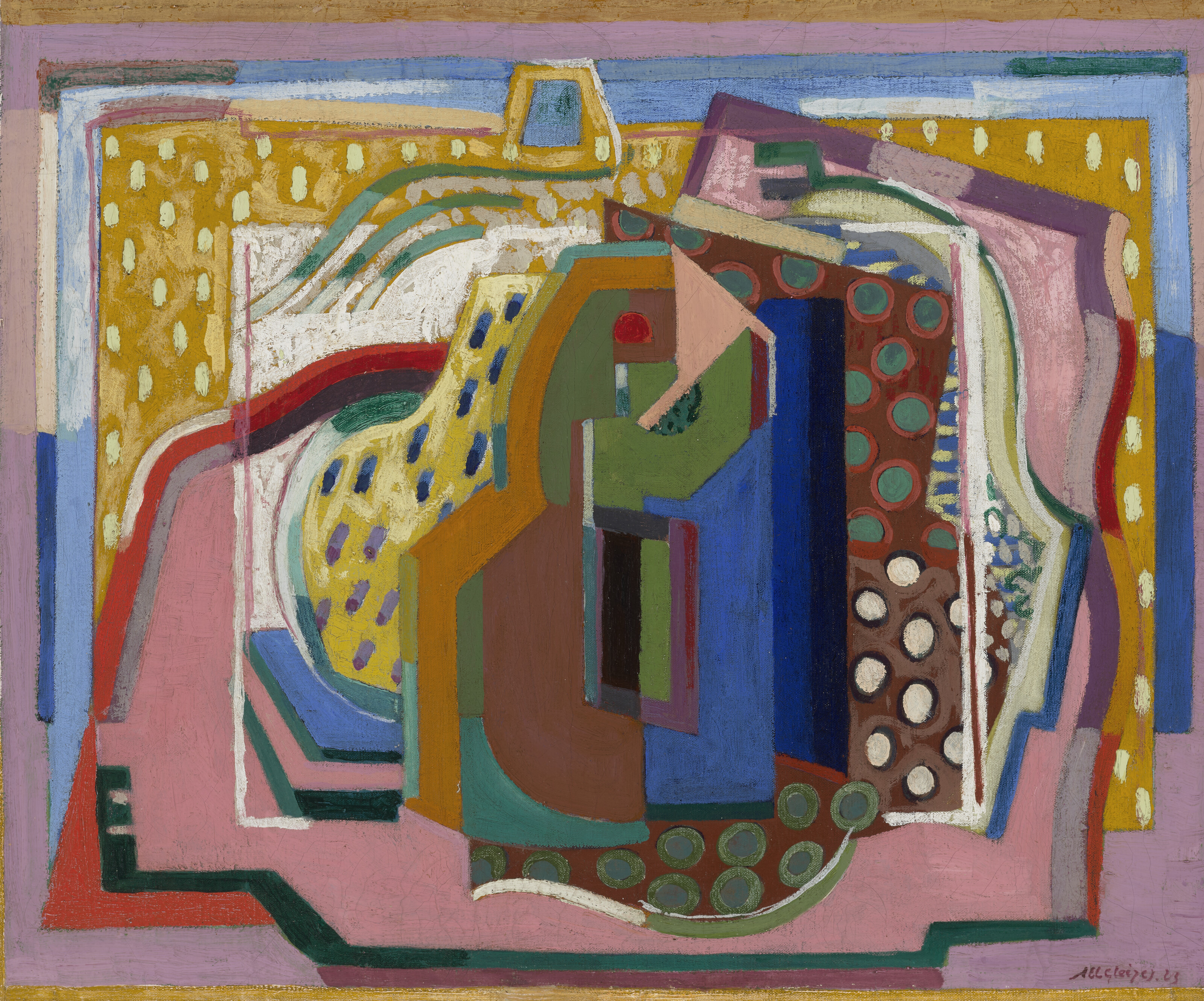 Albert Gleizes — Композиция: La femme en vert, изображение 1