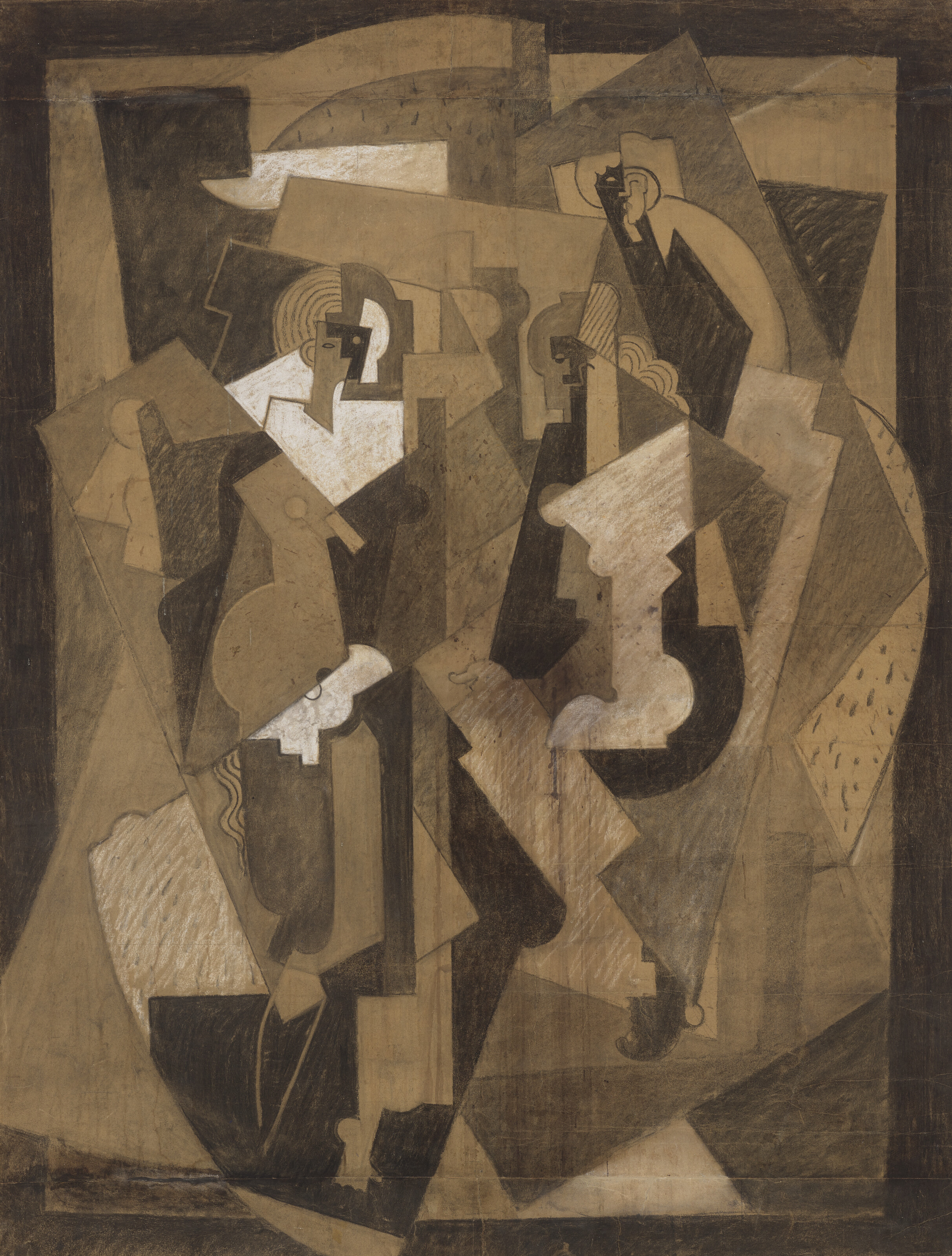 Albert Gleizes — Композиция из трех персонажей, изображение 1