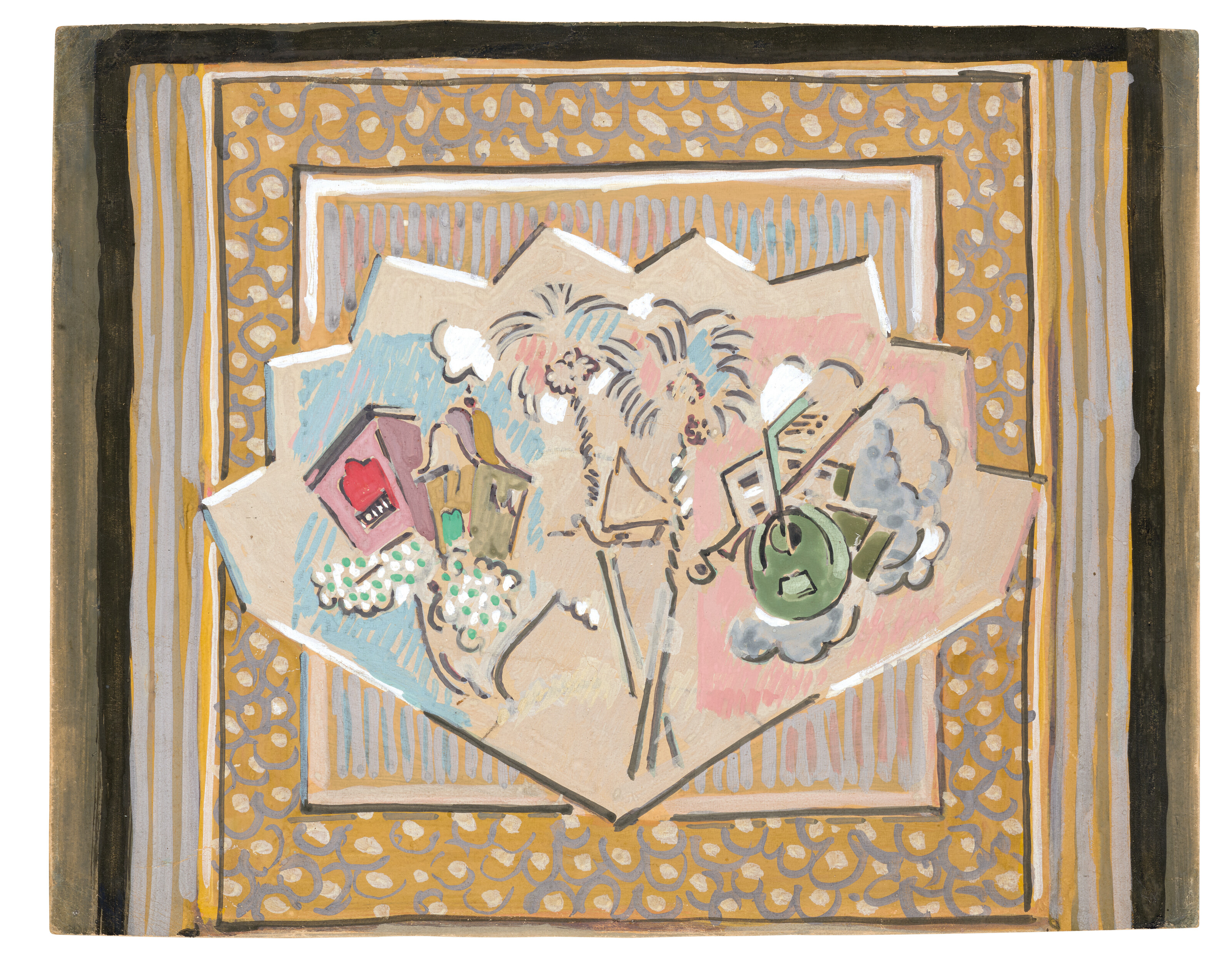 Albert Gleizes — Этюд для показа сцены с Джейн Дайме [так в оригинале ], изображение 2