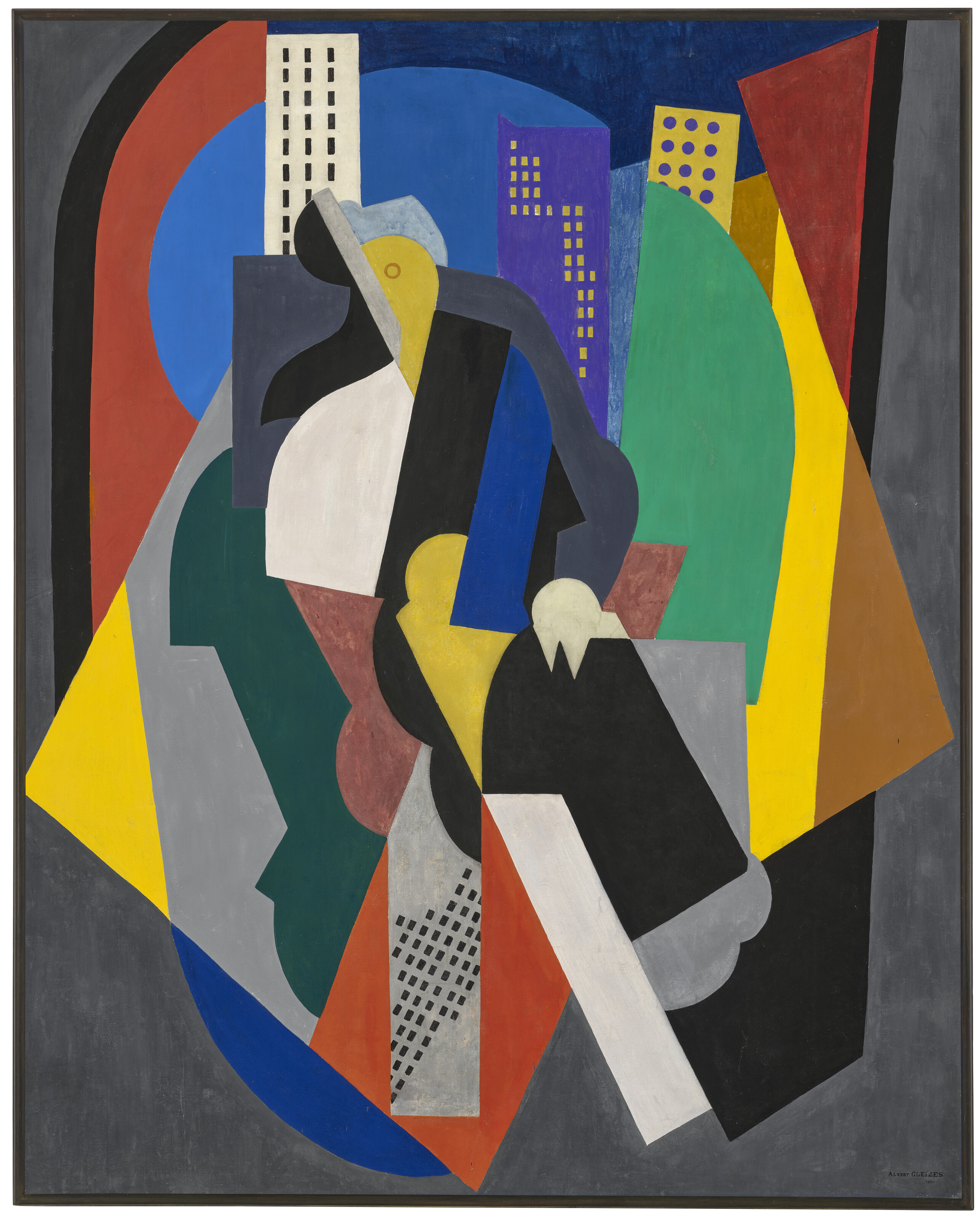 Albert Gleizes — Композиция, фигура по призванию на авансцене, изображение 3