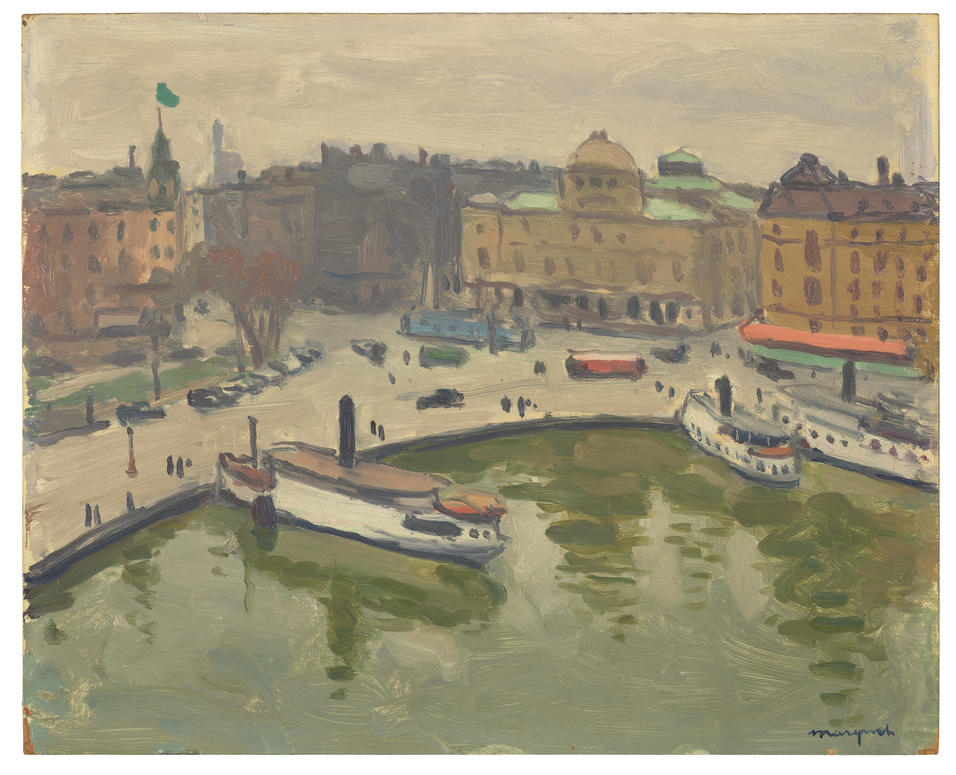 Albert Marquet — Порт Стокгольма, Нюбровикен, главный офис отеля Strand, изображение 2