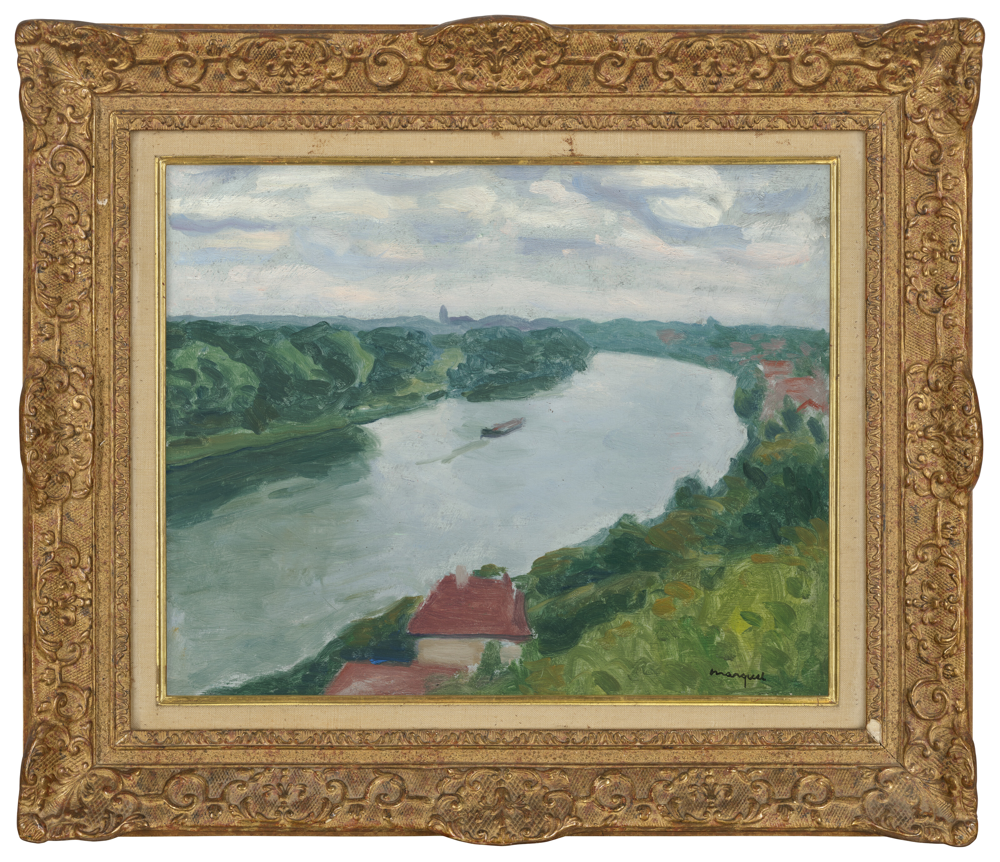 Albert Marquet — Ла-Фретт, набережная Сены в кото в направлении Эрбле, изображение 2