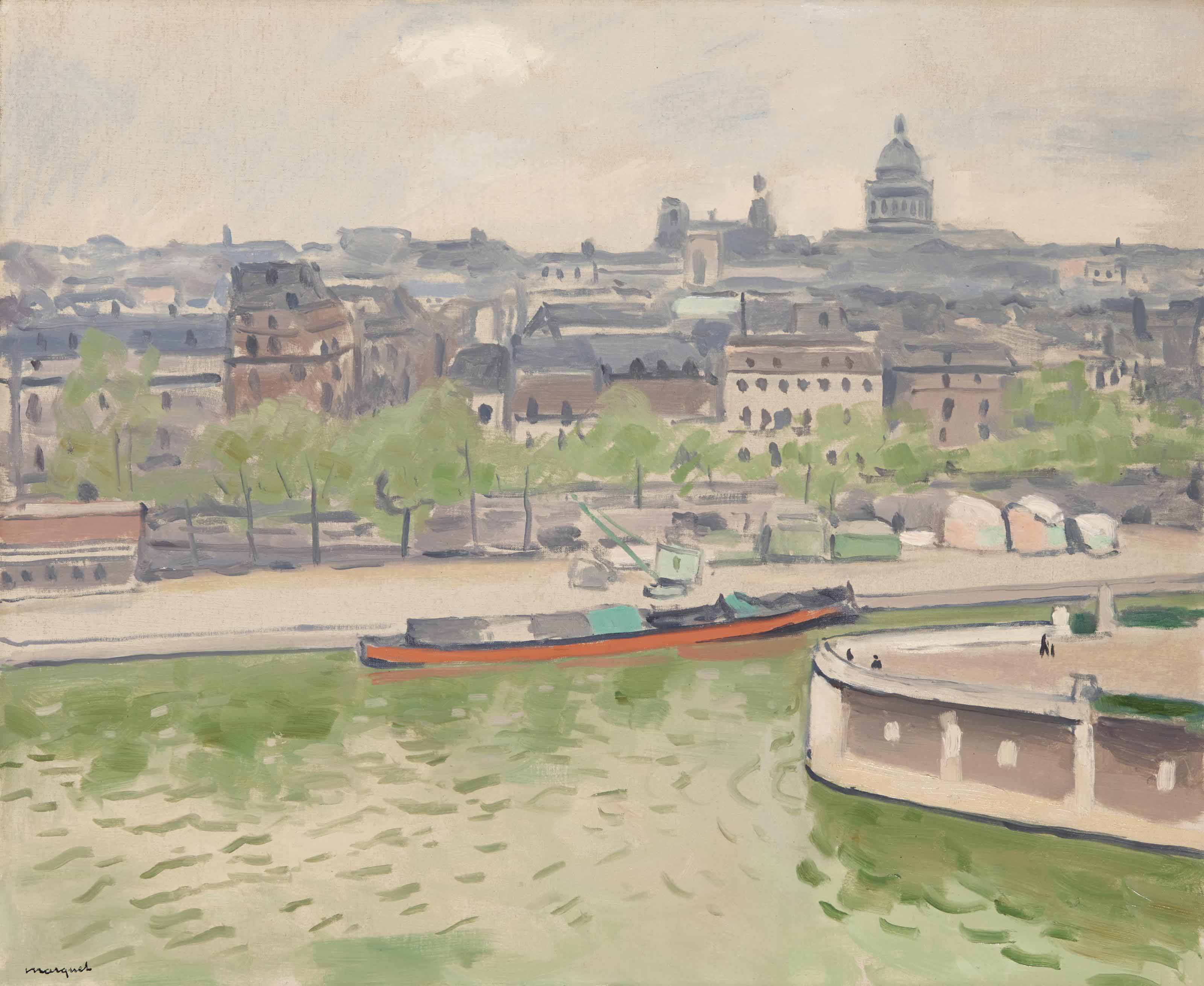 Albert Marquet — Сена и Пантеон