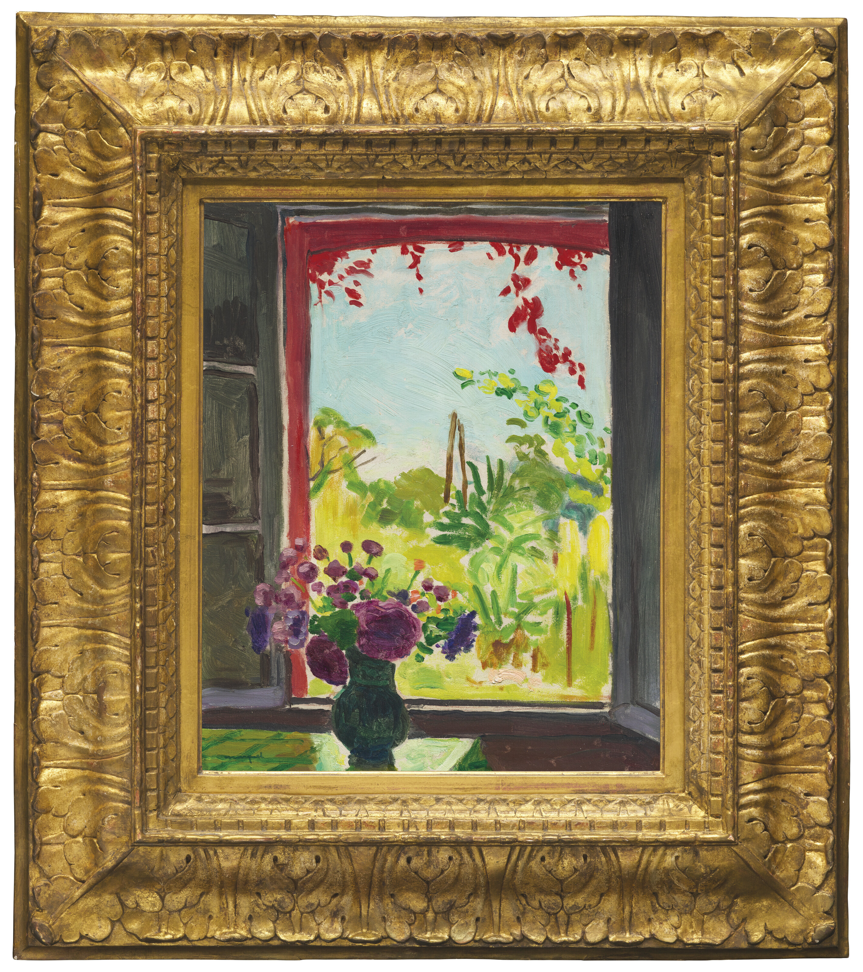 Albert Marquet — Букет на столе у окна в Мерикуре, изображение 2