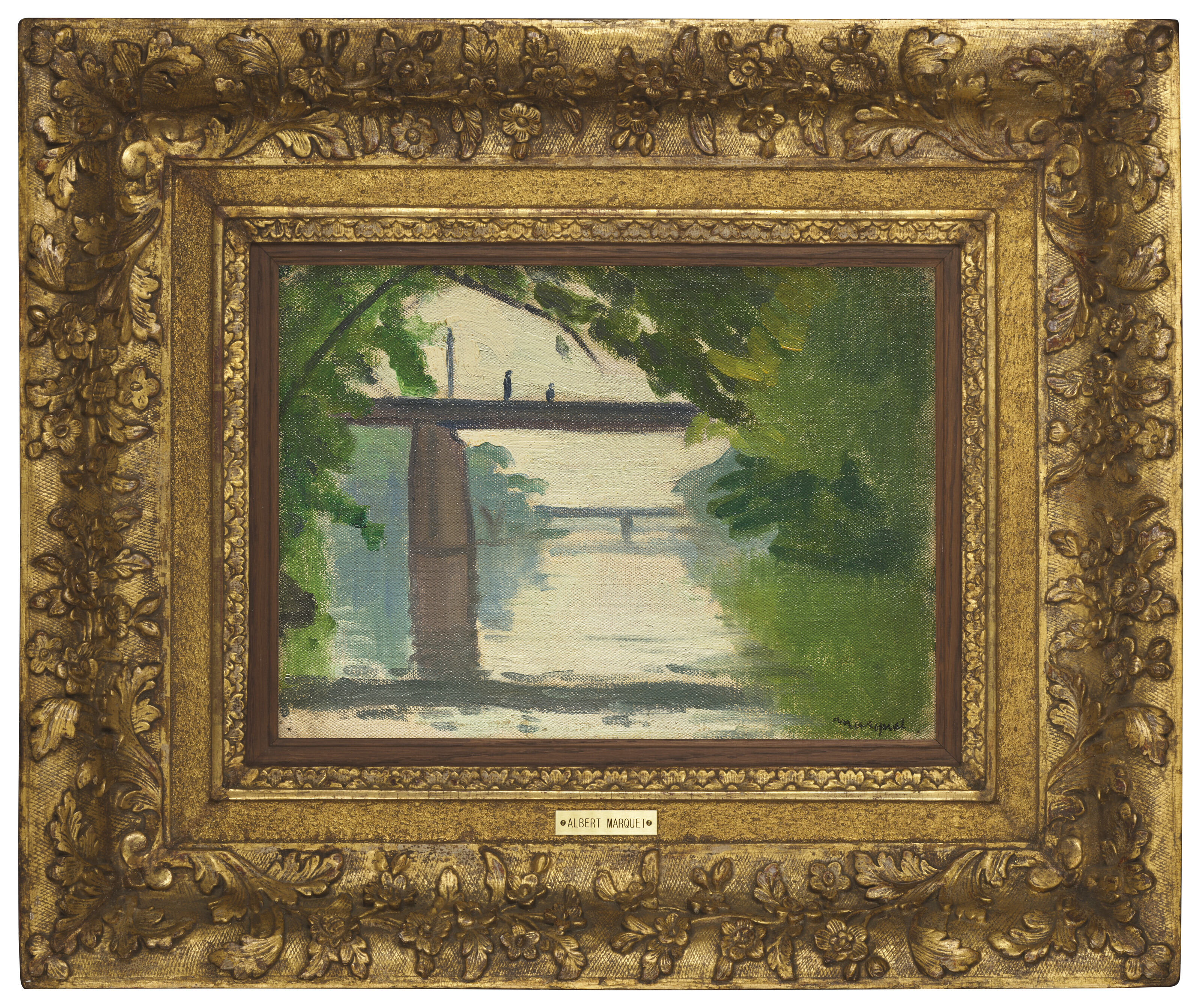 Albert Marquet — Силуэты на мосту Марны, изображение 2