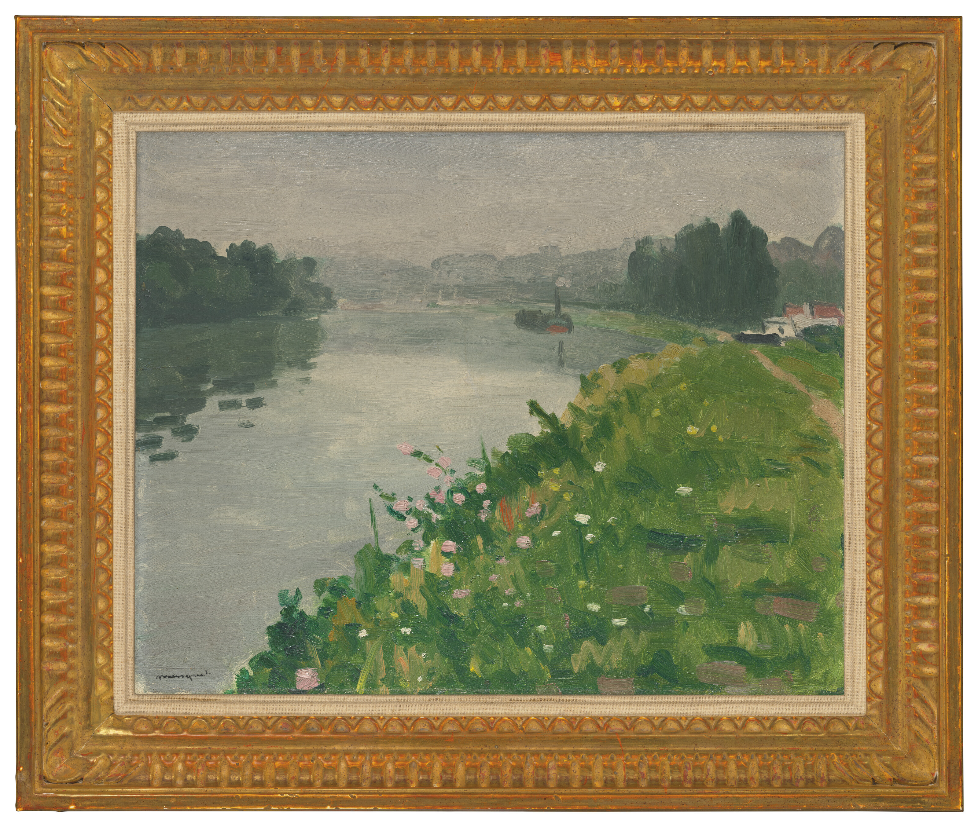 Albert Marquet — Берег Сены в Мерикуре, изображение 2