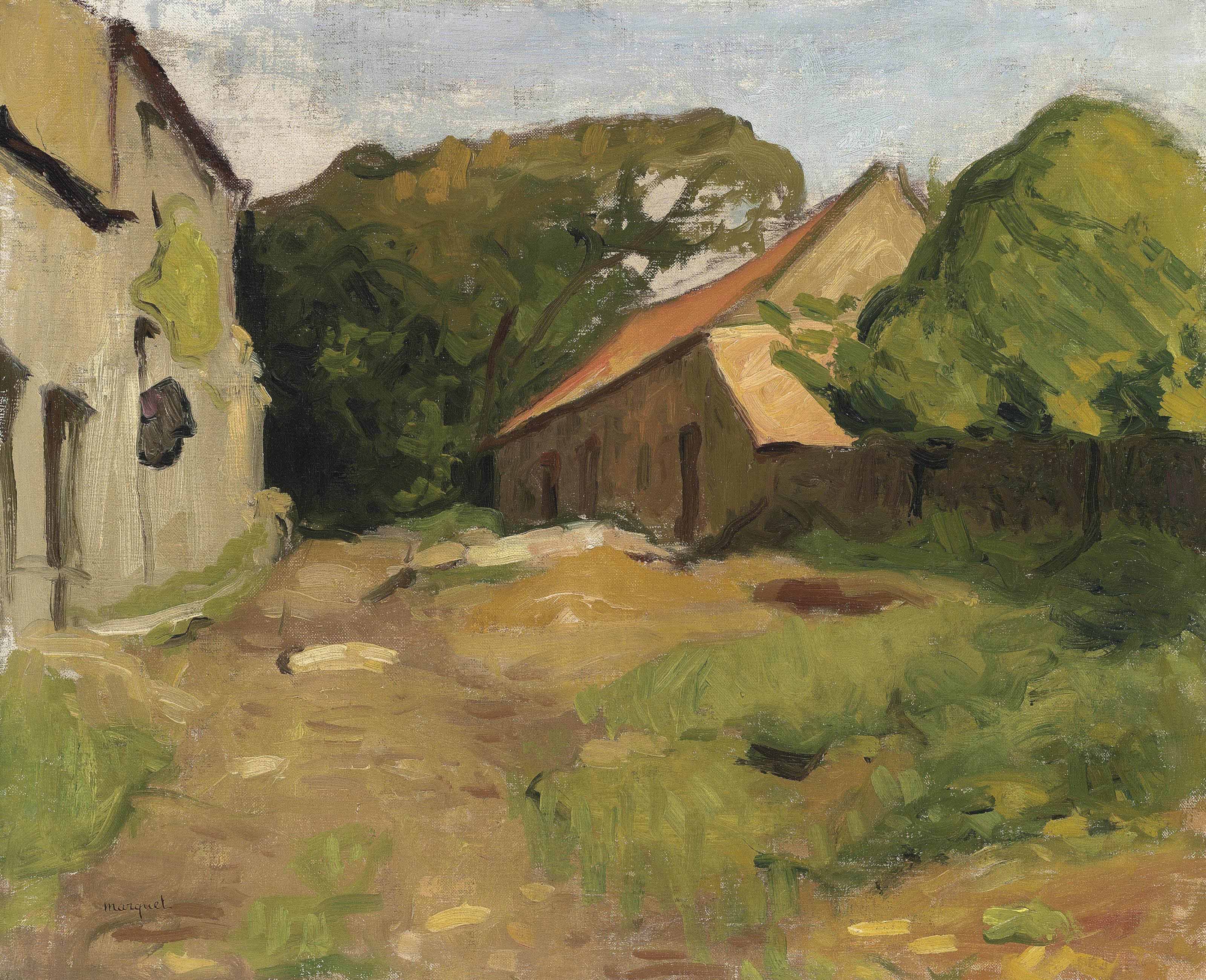 Albert Marquet — Фермерский двор а-ля Персайери (Нормандия)